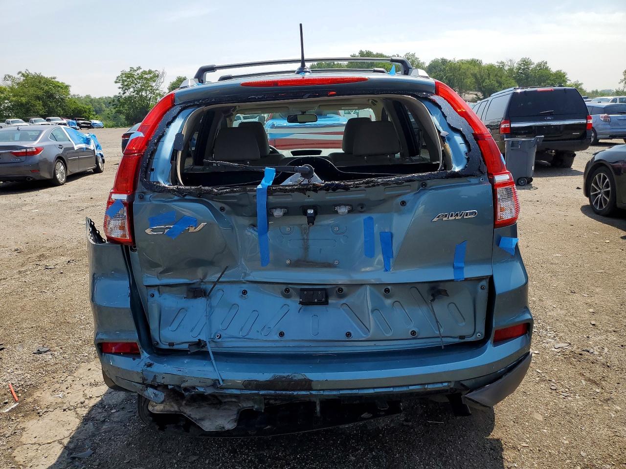 2015 Honda Cr-v Exl Бирюзовый vin: 2HKRM4H71FH609663