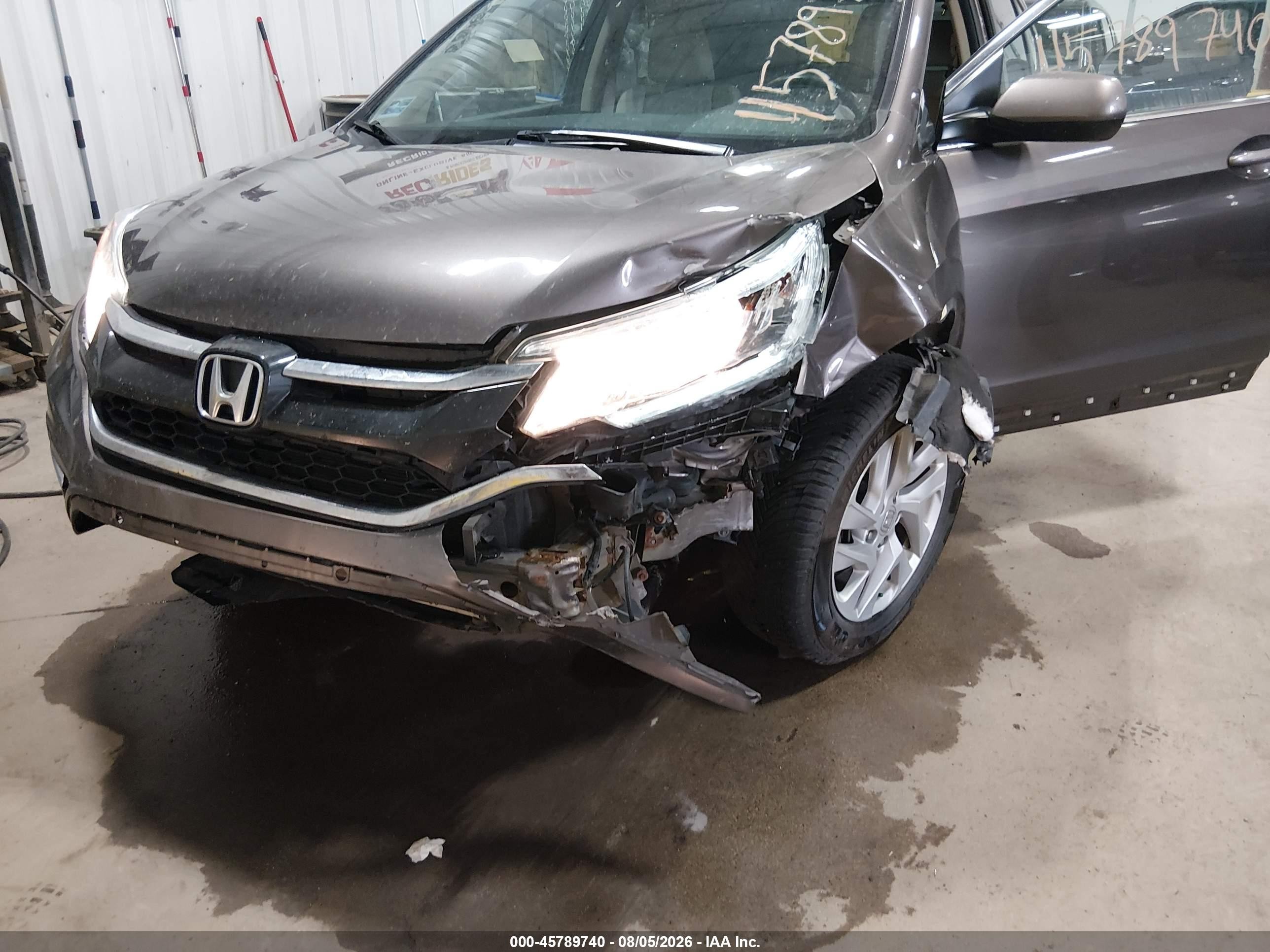 2015 Honda Cr-v Ex-l Brown vin: 2HKRM4H71FH610506