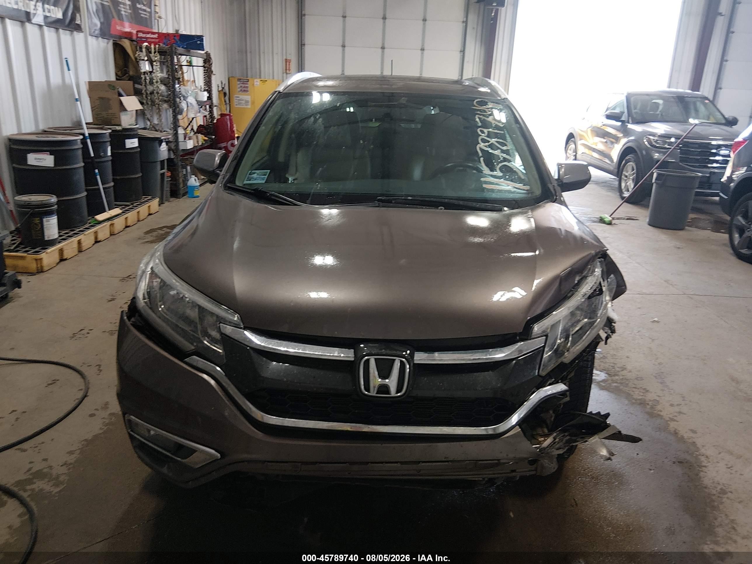 2015 Honda Cr-v Ex-l Brown vin: 2HKRM4H71FH610506