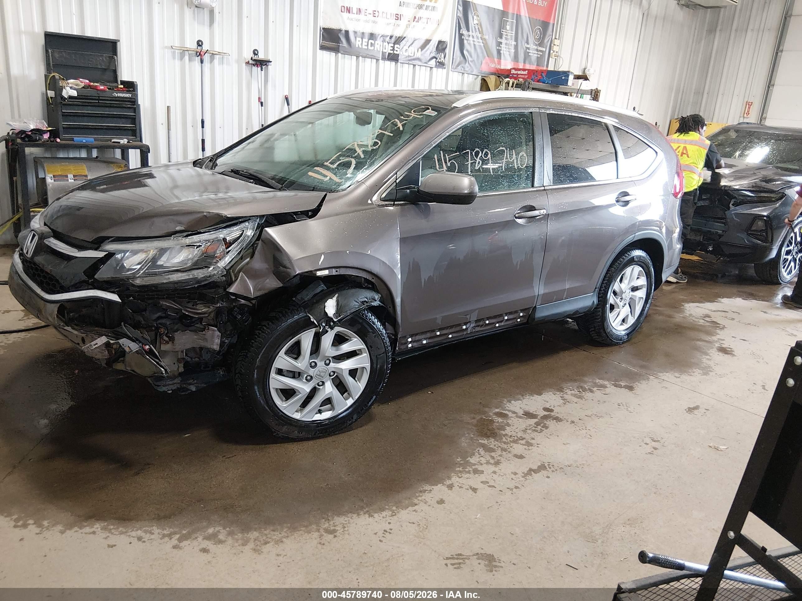 2015 Honda Cr-v Ex-l Brown vin: 2HKRM4H71FH610506