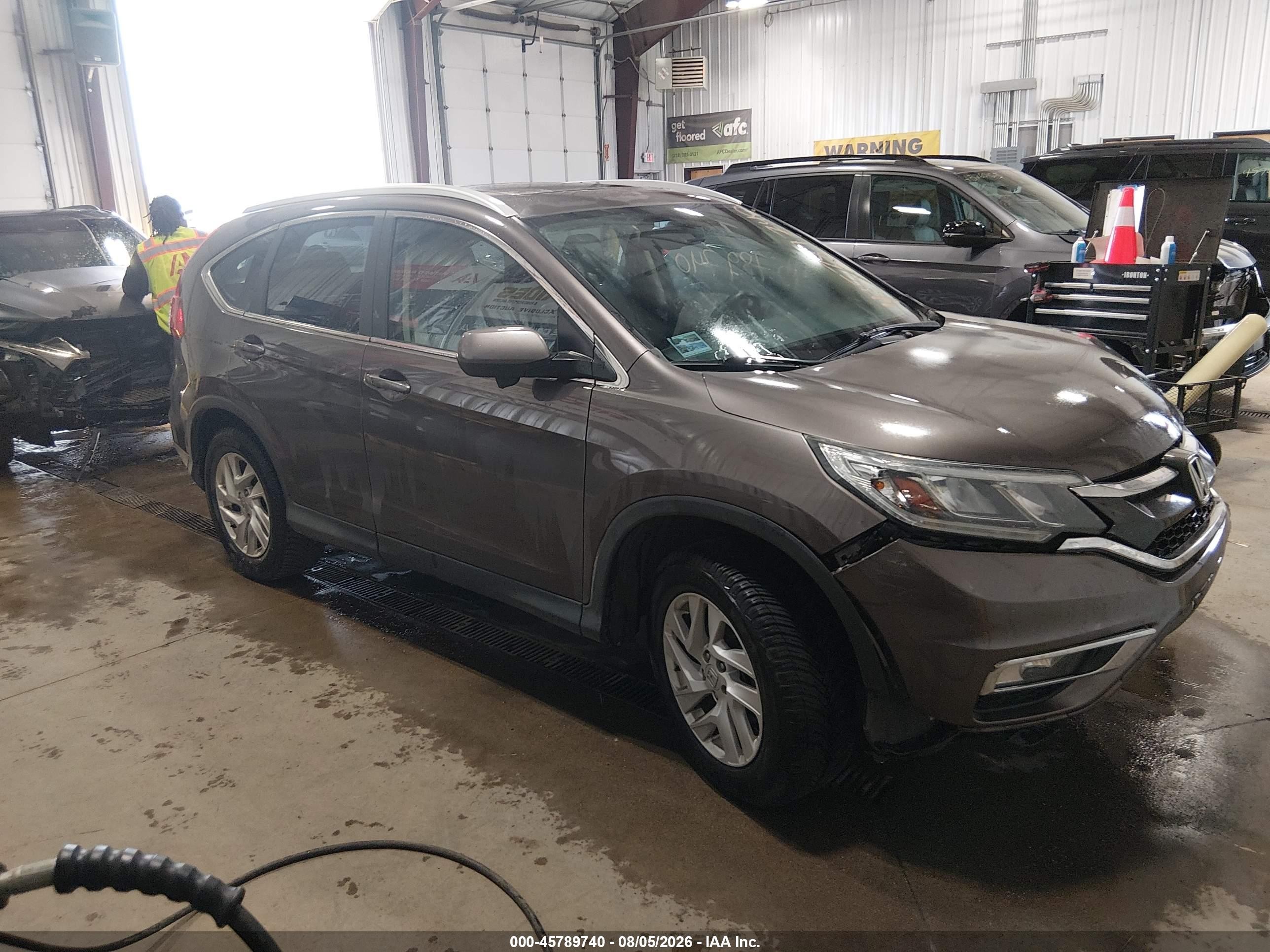 2015 Honda Cr-v Ex-l Brown vin: 2HKRM4H71FH610506