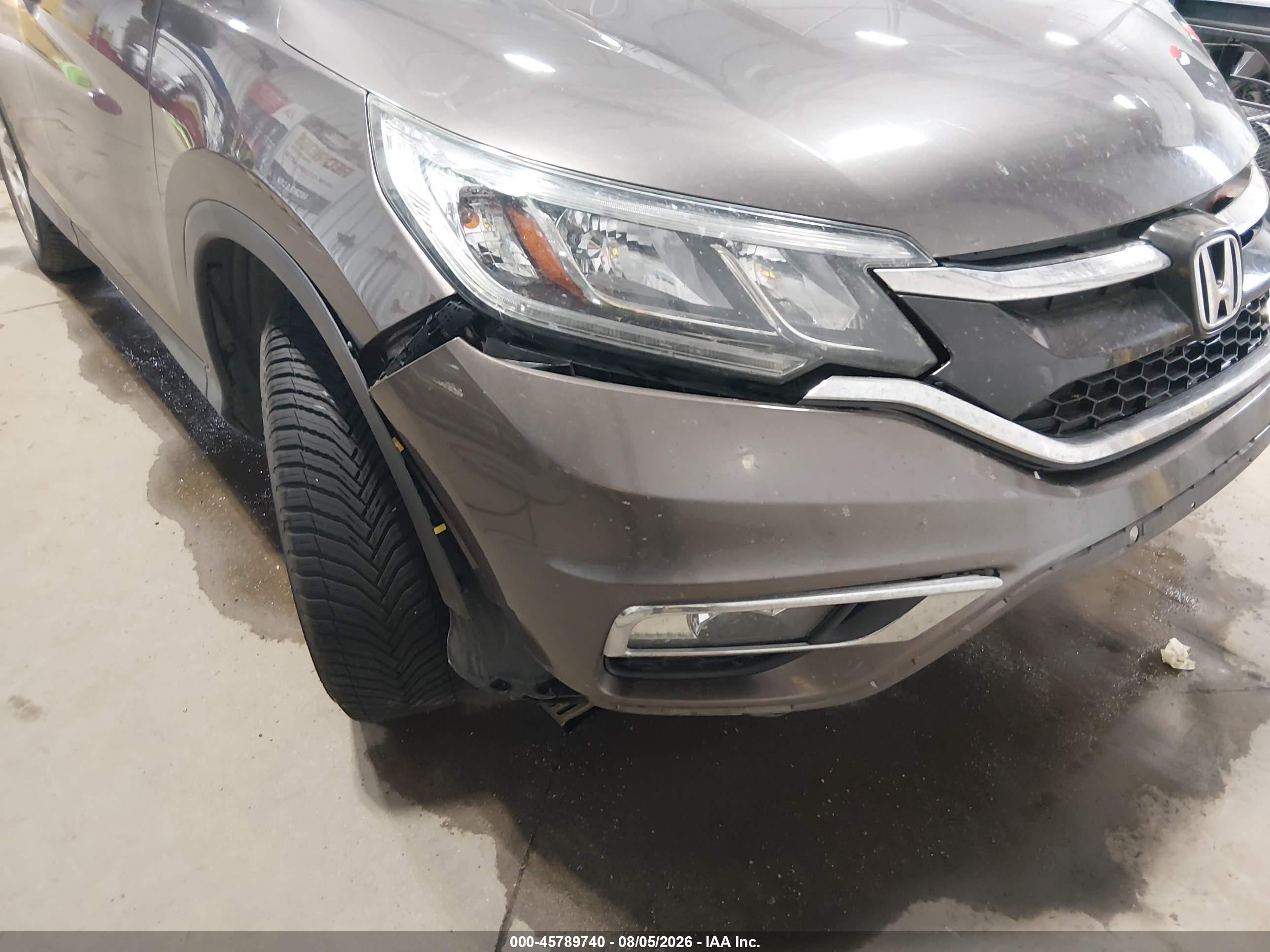 2015 Honda Cr-v Ex-l Brown vin: 2HKRM4H71FH610506