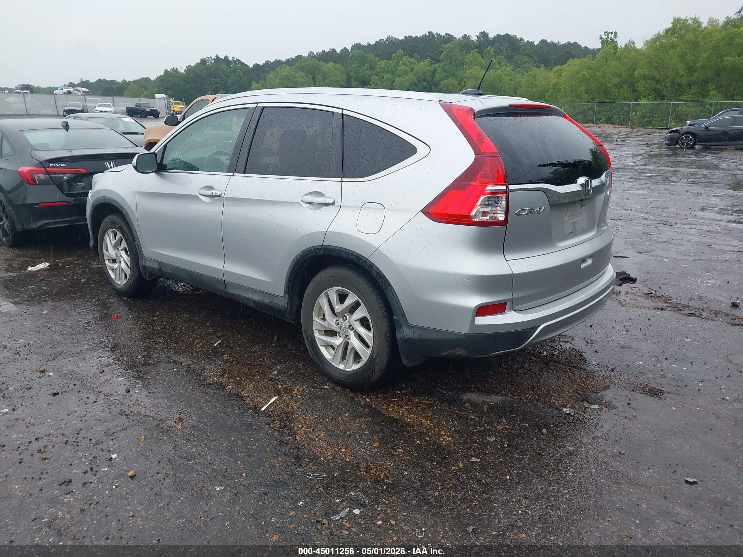 2015 Honda Cr-v Ex-l Silver vin: 2HKRM4H71FH616497