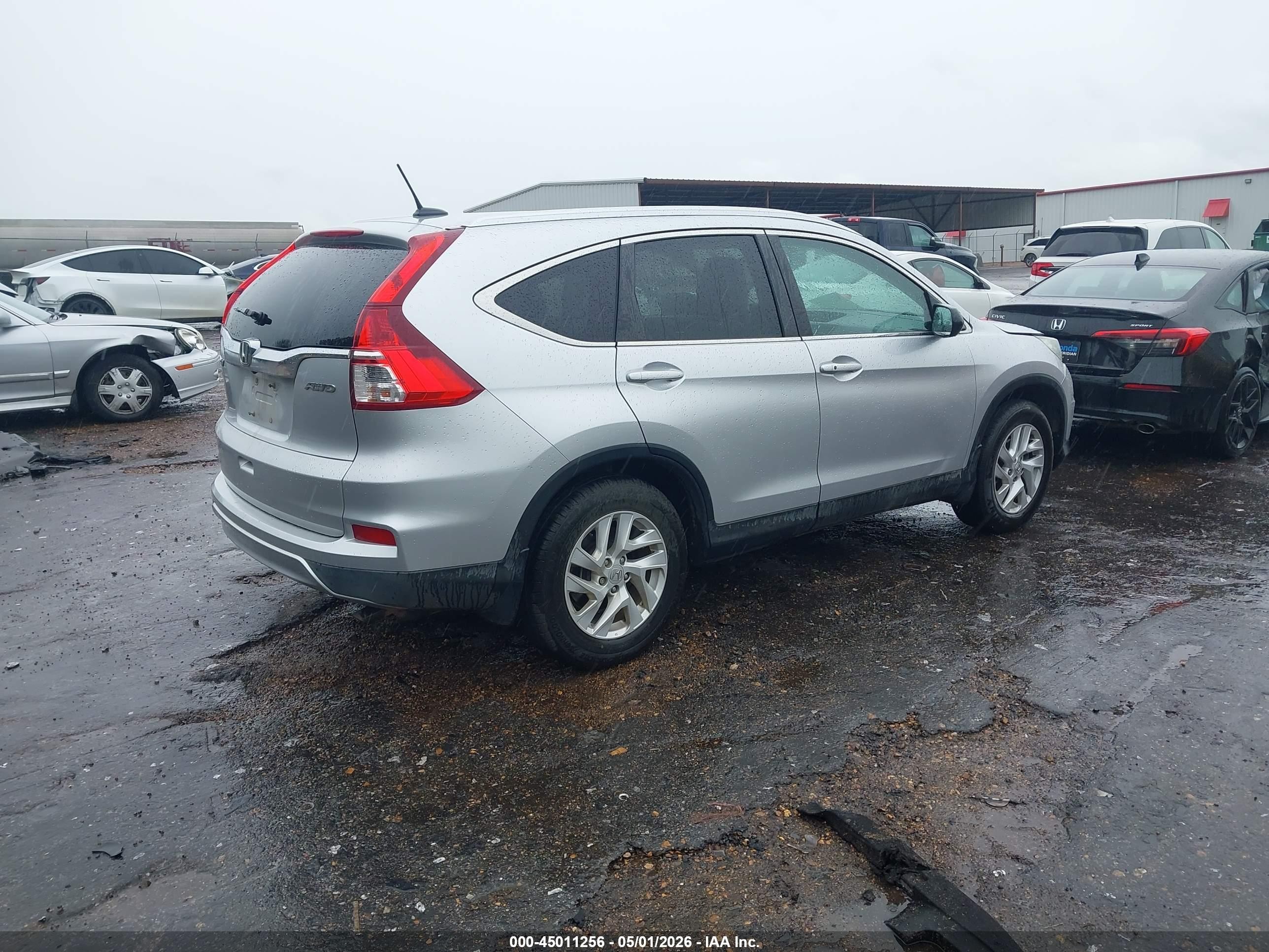2015 Honda Cr-v Ex-l Silver vin: 2HKRM4H71FH616497