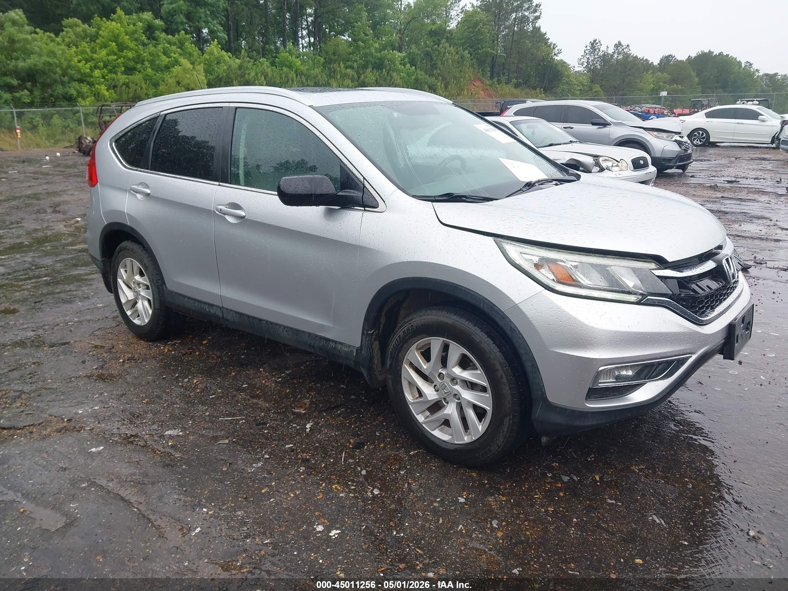 2015 Honda Cr-v Ex-l Silver vin: 2HKRM4H71FH616497