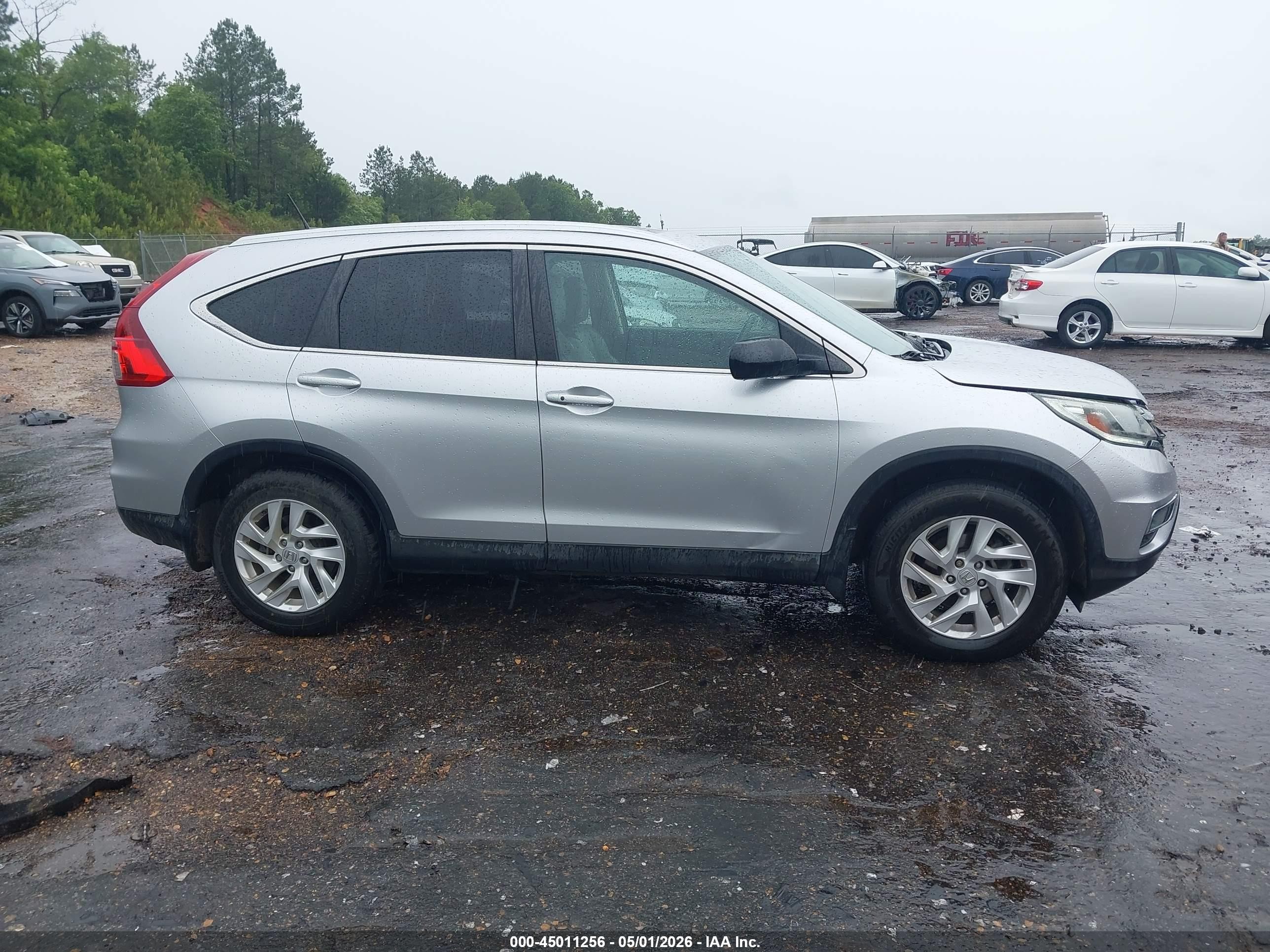 2015 Honda Cr-v Ex-l Silver vin: 2HKRM4H71FH616497