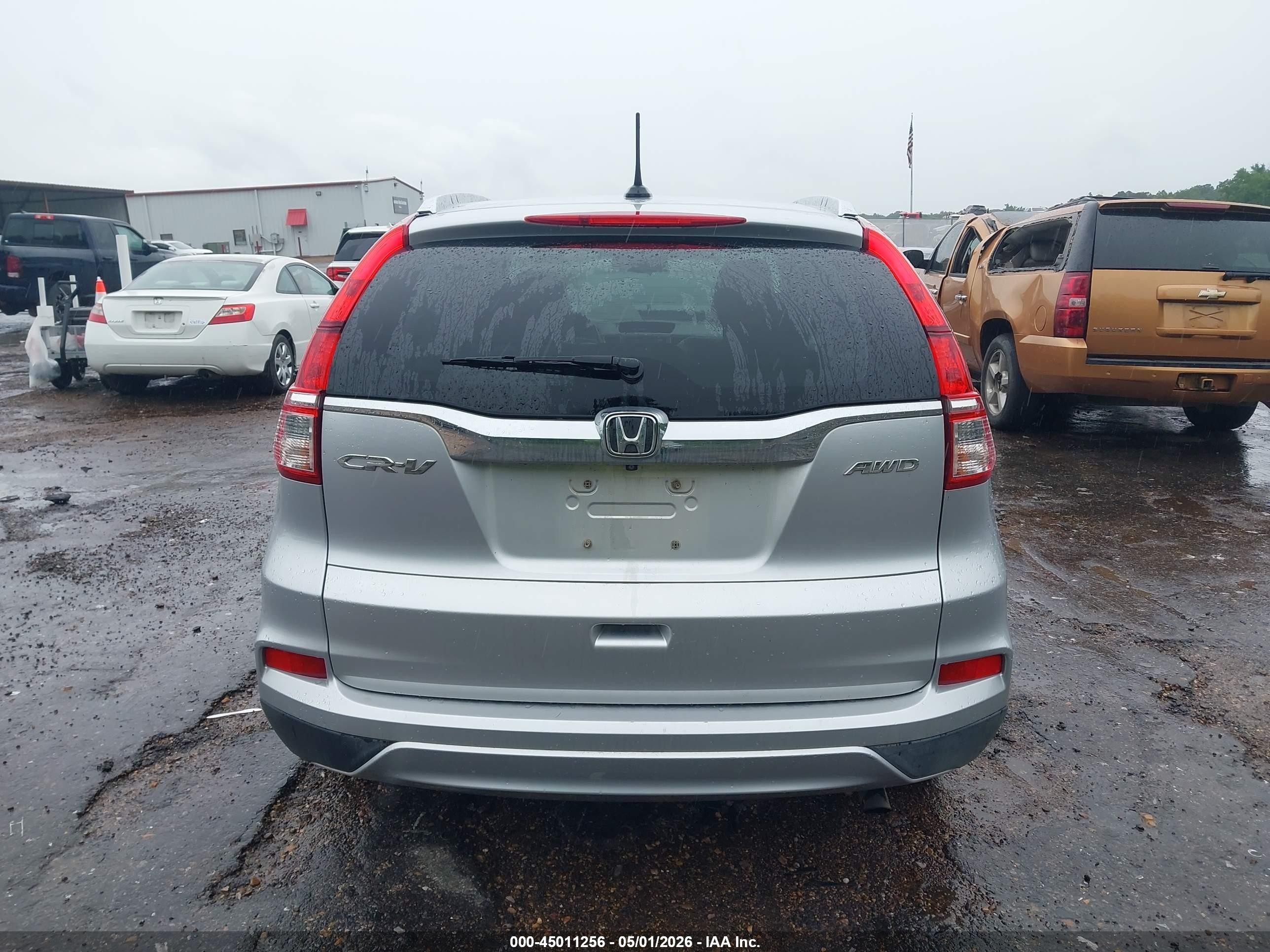 2015 Honda Cr-v Ex-l Silver vin: 2HKRM4H71FH616497