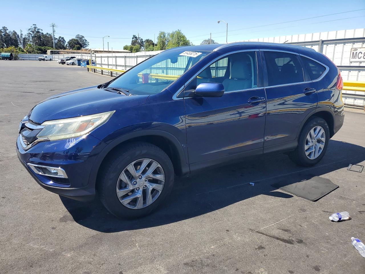 2015 Honda Cr-v Exl Blue vin: 2HKRM4H71FH653145