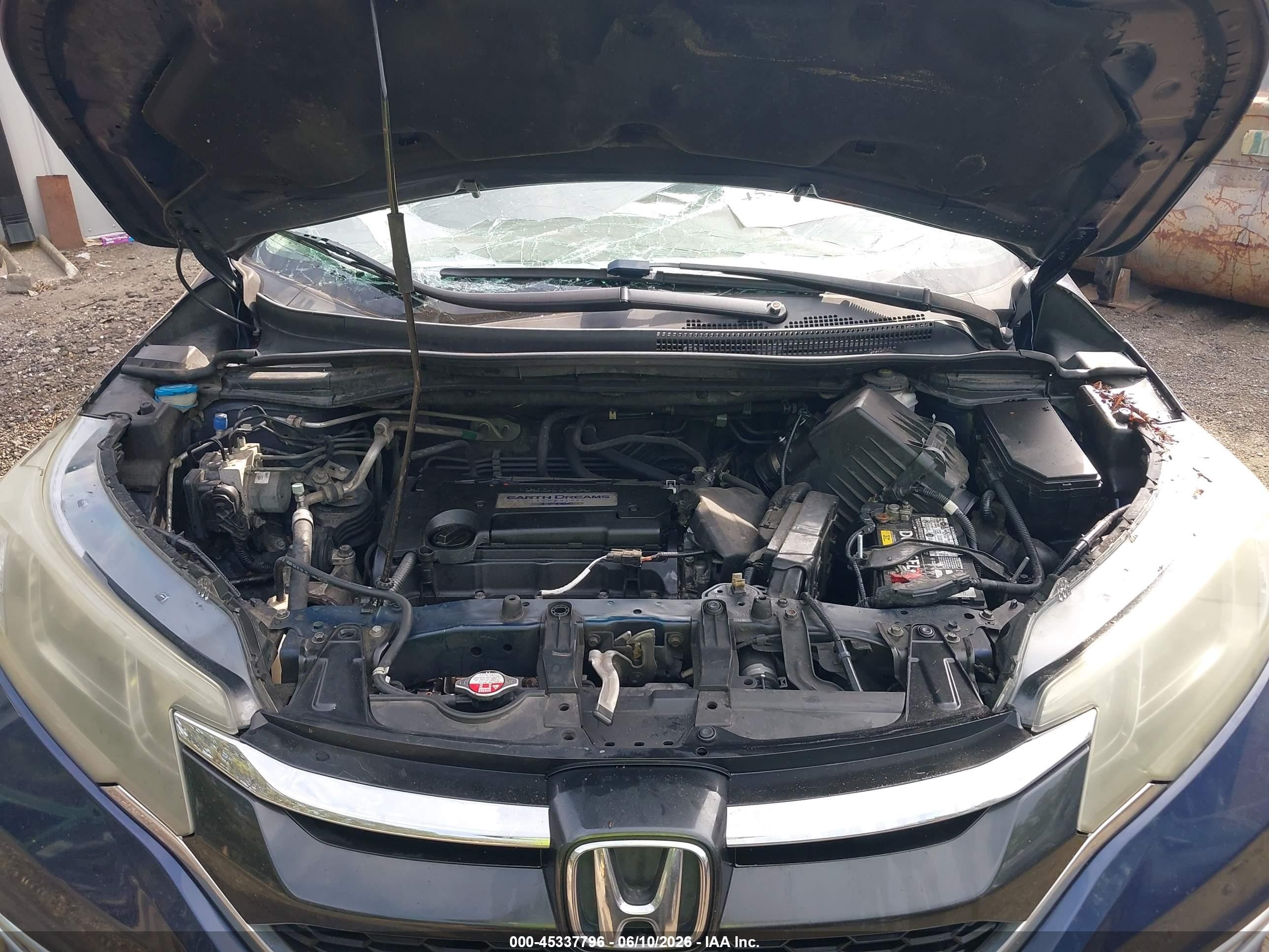 2015 Honda Cr-v Ex-l Blue vin: 2HKRM4H71FH656059