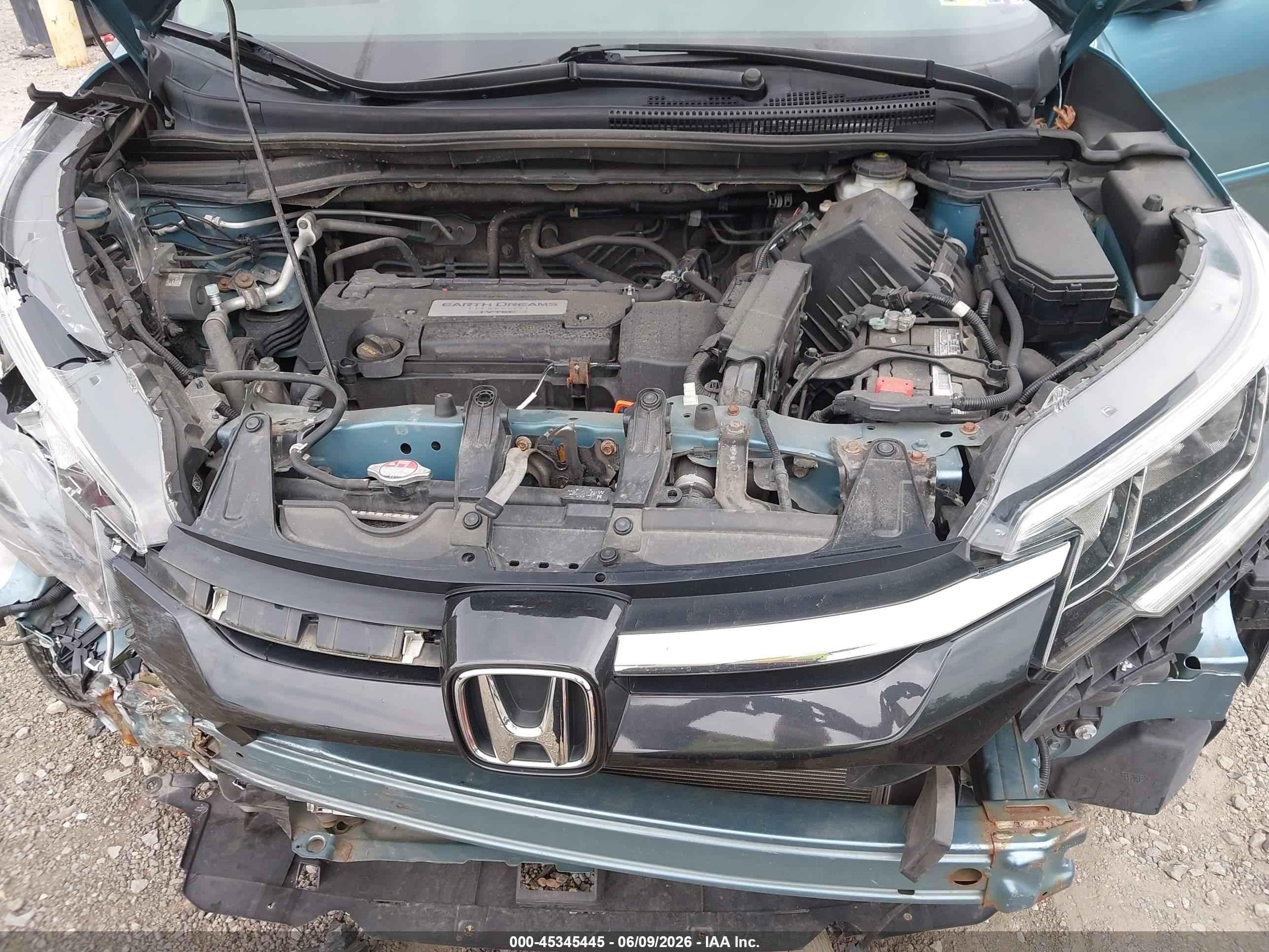 2015 Honda Cr-v Ex-l Синий vin: 2HKRM4H71FH672858