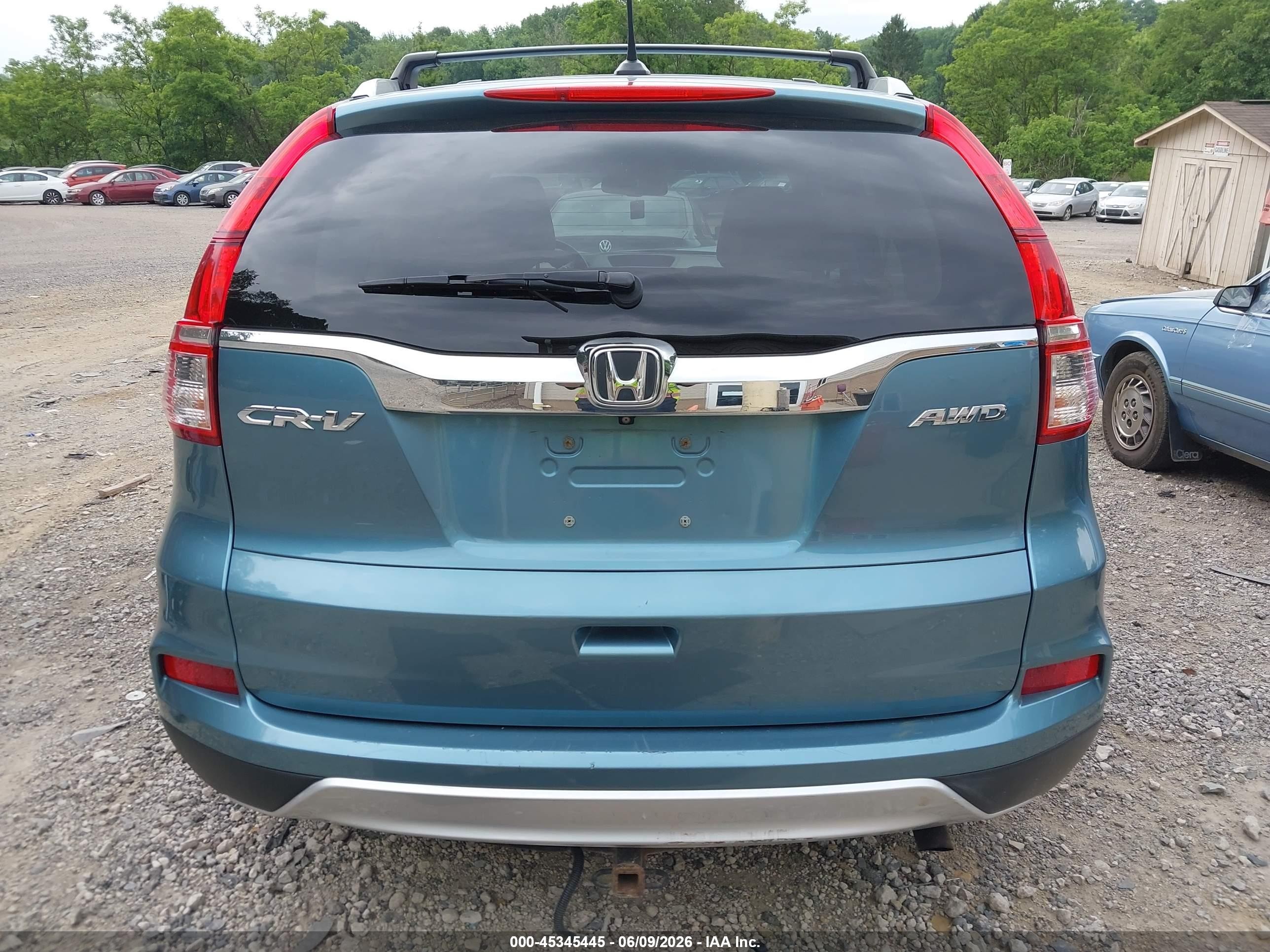 2015 Honda Cr-v Ex-l Синий vin: 2HKRM4H71FH672858