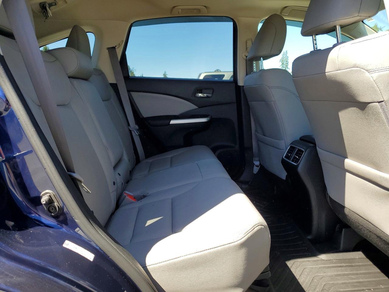 2015 Honda Cr-v Exl Blue vin: 2HKRM4H71FH675095