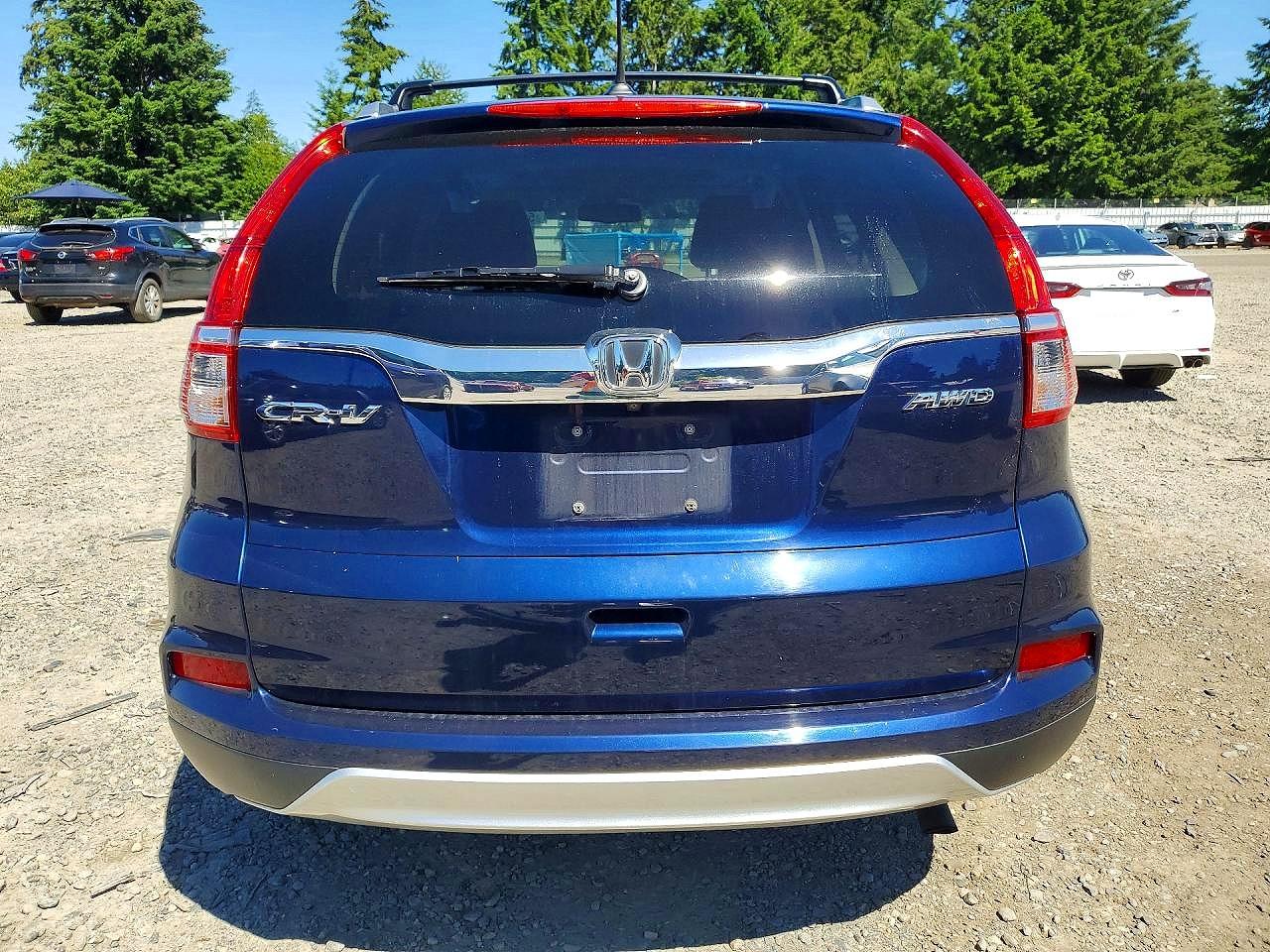 2015 Honda Cr-v Exl Blue vin: 2HKRM4H71FH675095