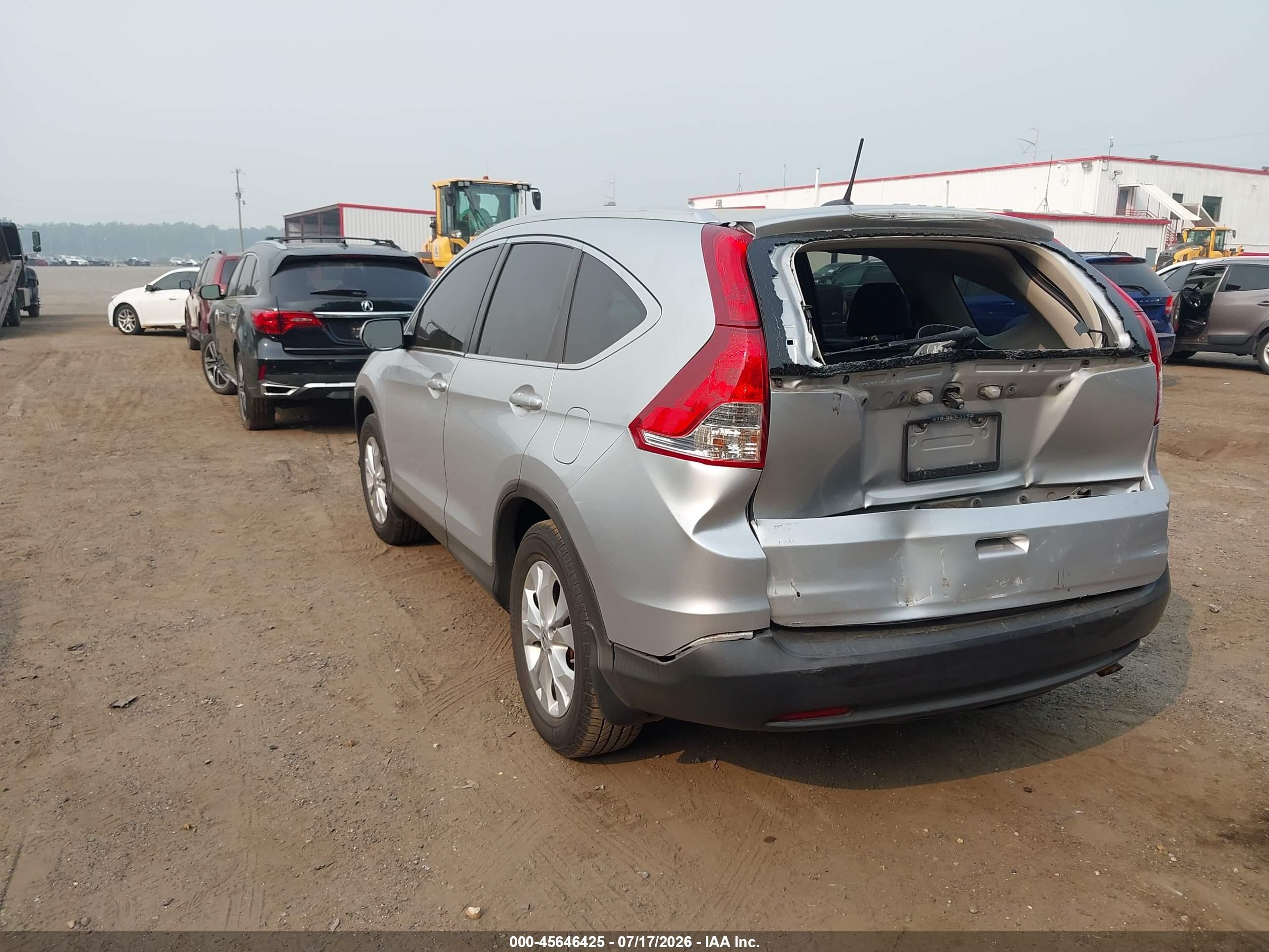 2013 Honda Cr-v Ex-l Silver vin: 2HKRM4H72DH617087