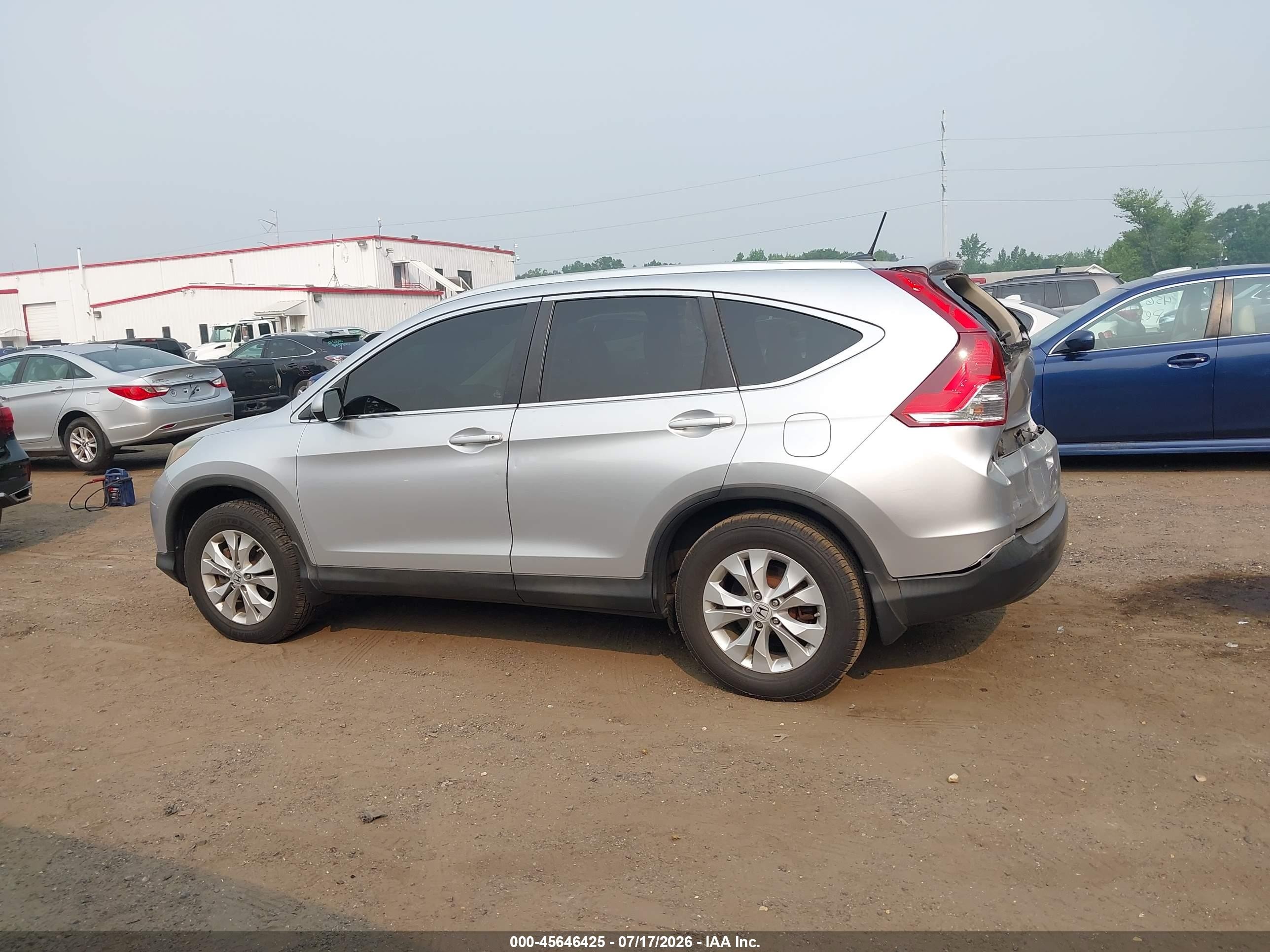 2013 Honda Cr-v Ex-l Silver vin: 2HKRM4H72DH617087