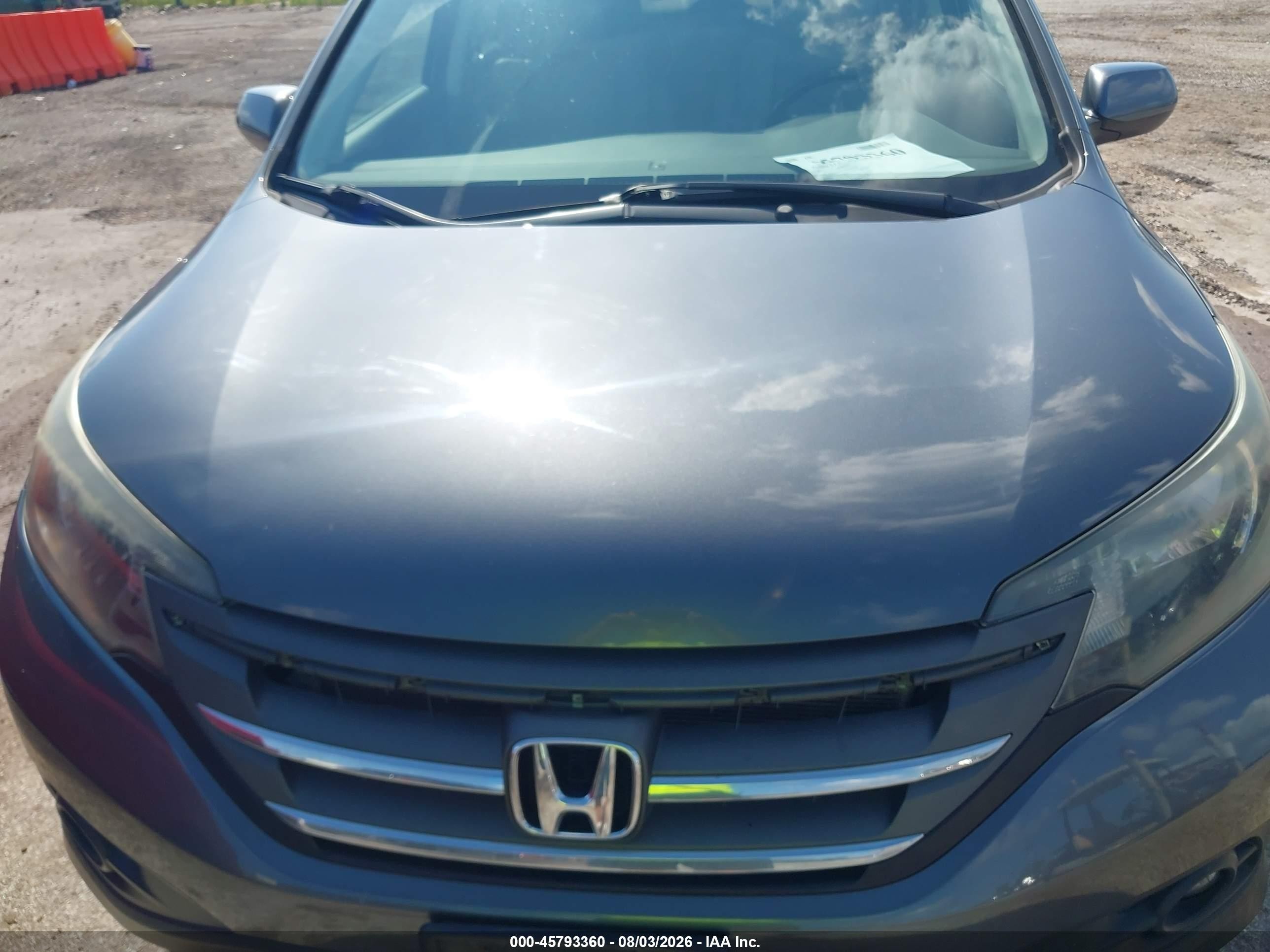 2013 Honda Cr-v Ex-l Gray vin: 2HKRM4H72DH619180
