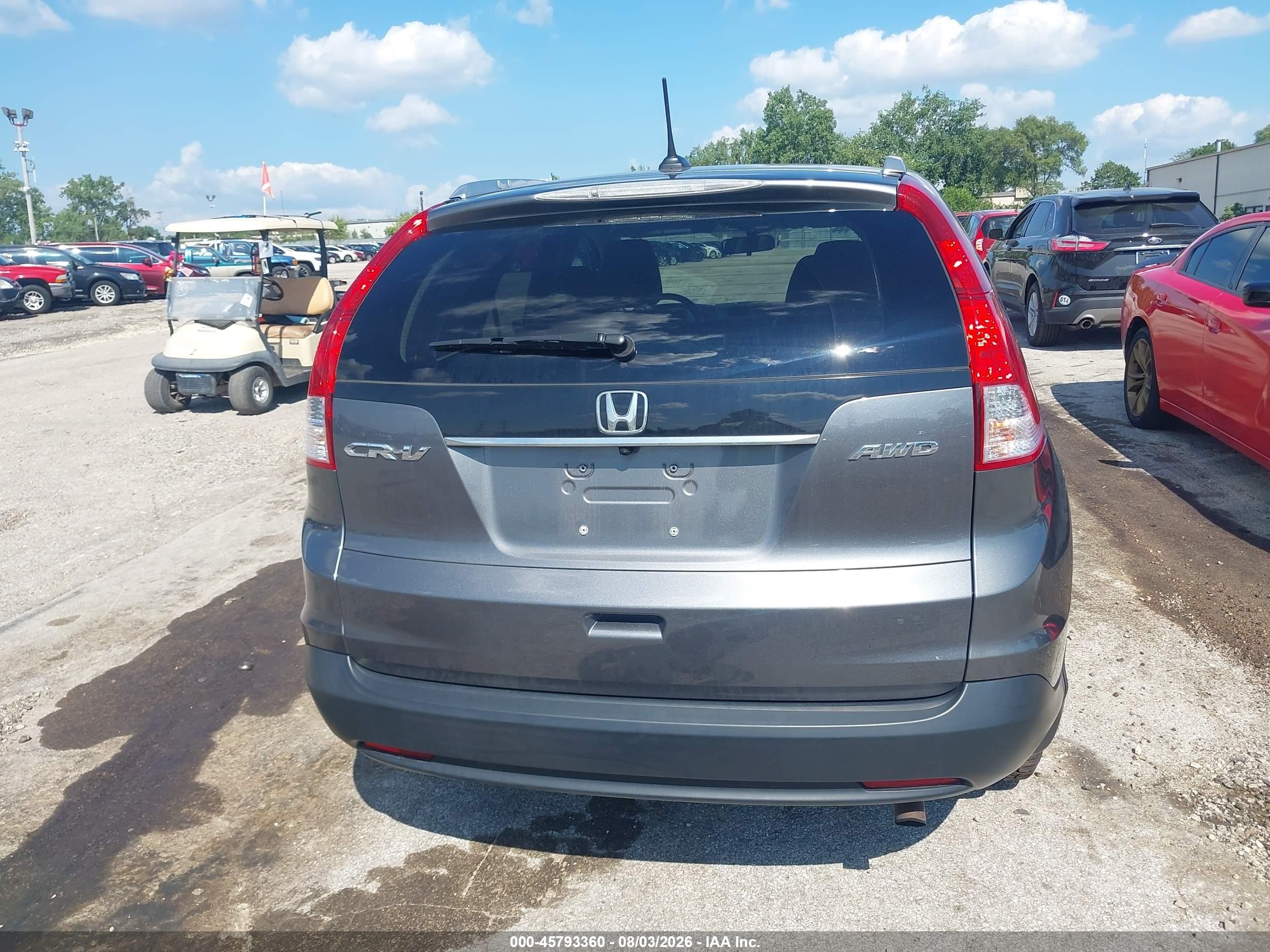 2013 Honda Cr-v Ex-l Gray vin: 2HKRM4H72DH619180