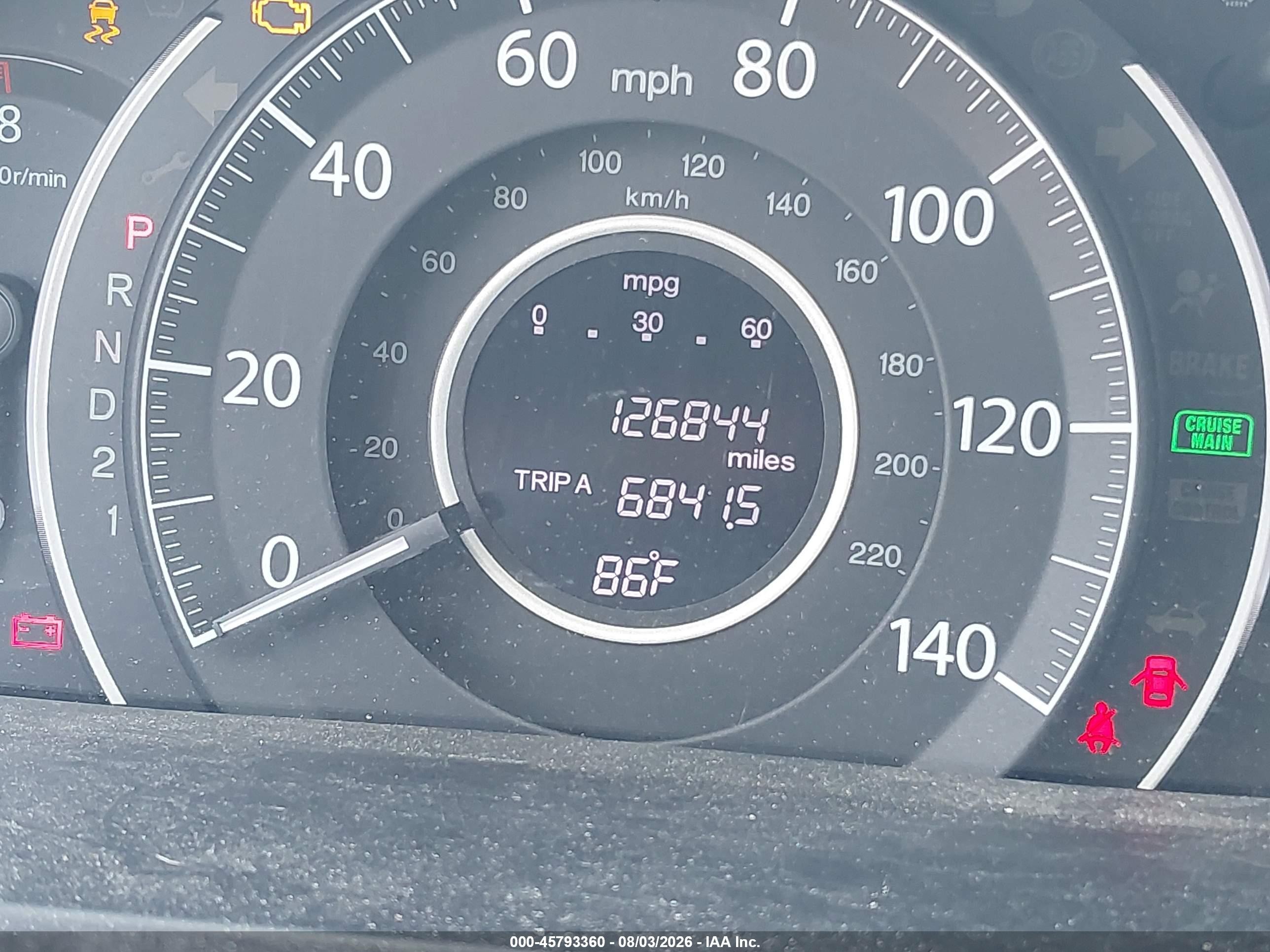 2013 Honda Cr-v Ex-l Gray vin: 2HKRM4H72DH619180