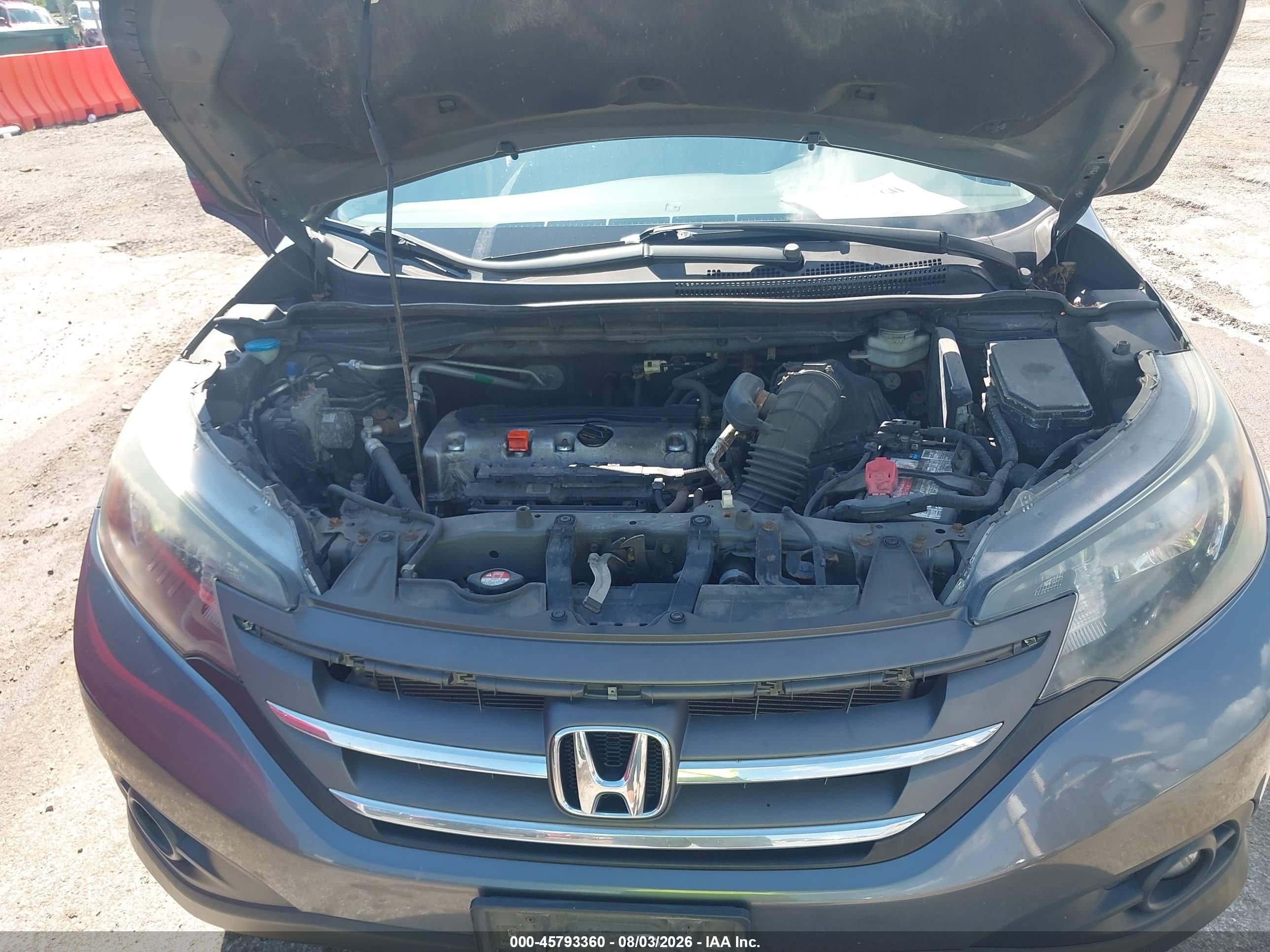 2013 Honda Cr-v Ex-l Gray vin: 2HKRM4H72DH619180