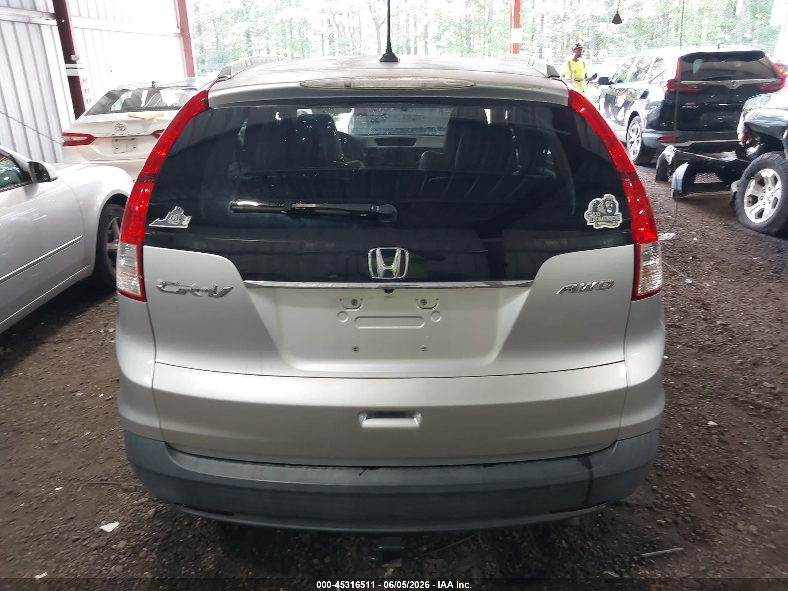 2013 Honda Cr-v Ex-l Gray vin: 2HKRM4H72DH630552