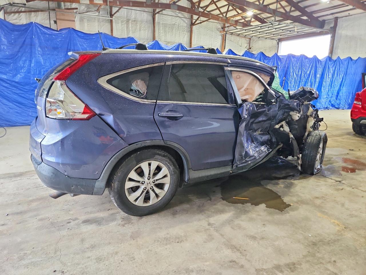 2013 Honda Cr-v Exl Blue vin: 2HKRM4H72DH646850