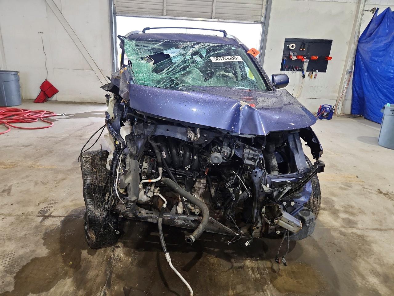2013 Honda Cr-v Exl Blue vin: 2HKRM4H72DH646850