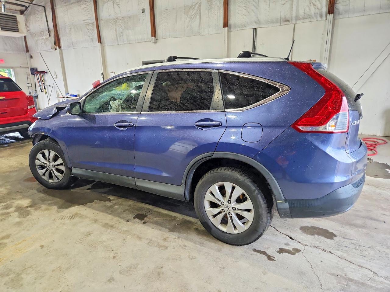 2013 Honda Cr-v Exl Blue vin: 2HKRM4H72DH646850