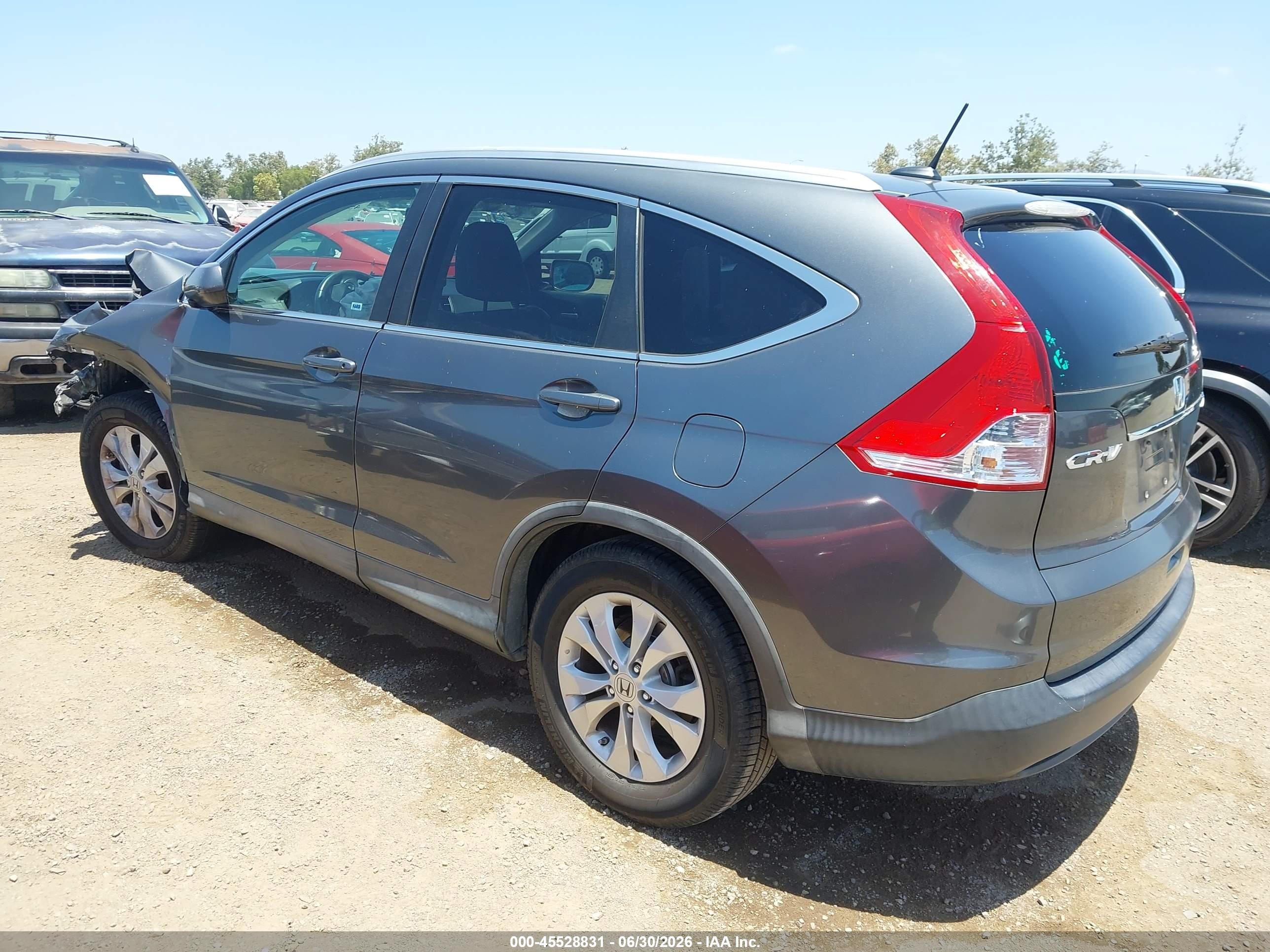 2013 Honda Cr-v Ex-l Серый vin: 2HKRM4H72DH661588