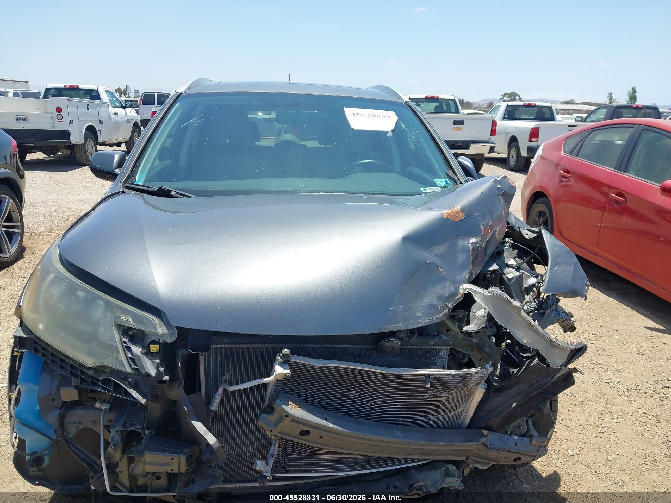 2013 Honda Cr-v Ex-l Серый vin: 2HKRM4H72DH661588