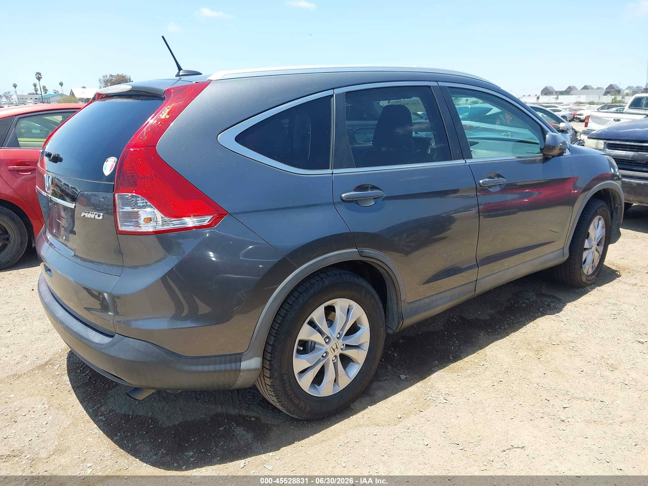 2013 Honda Cr-v Ex-l Серый vin: 2HKRM4H72DH661588