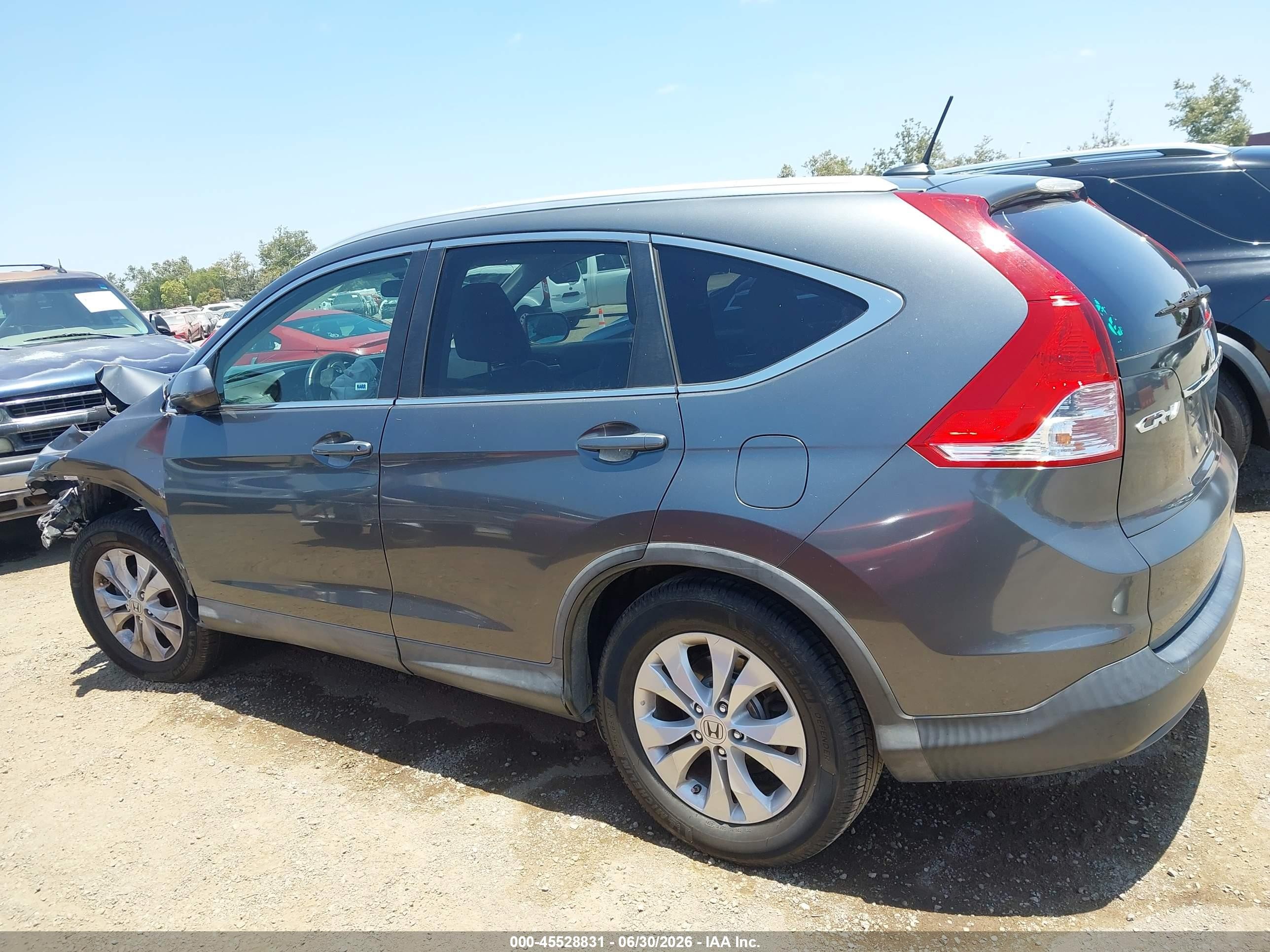 2013 Honda Cr-v Ex-l Серый vin: 2HKRM4H72DH661588