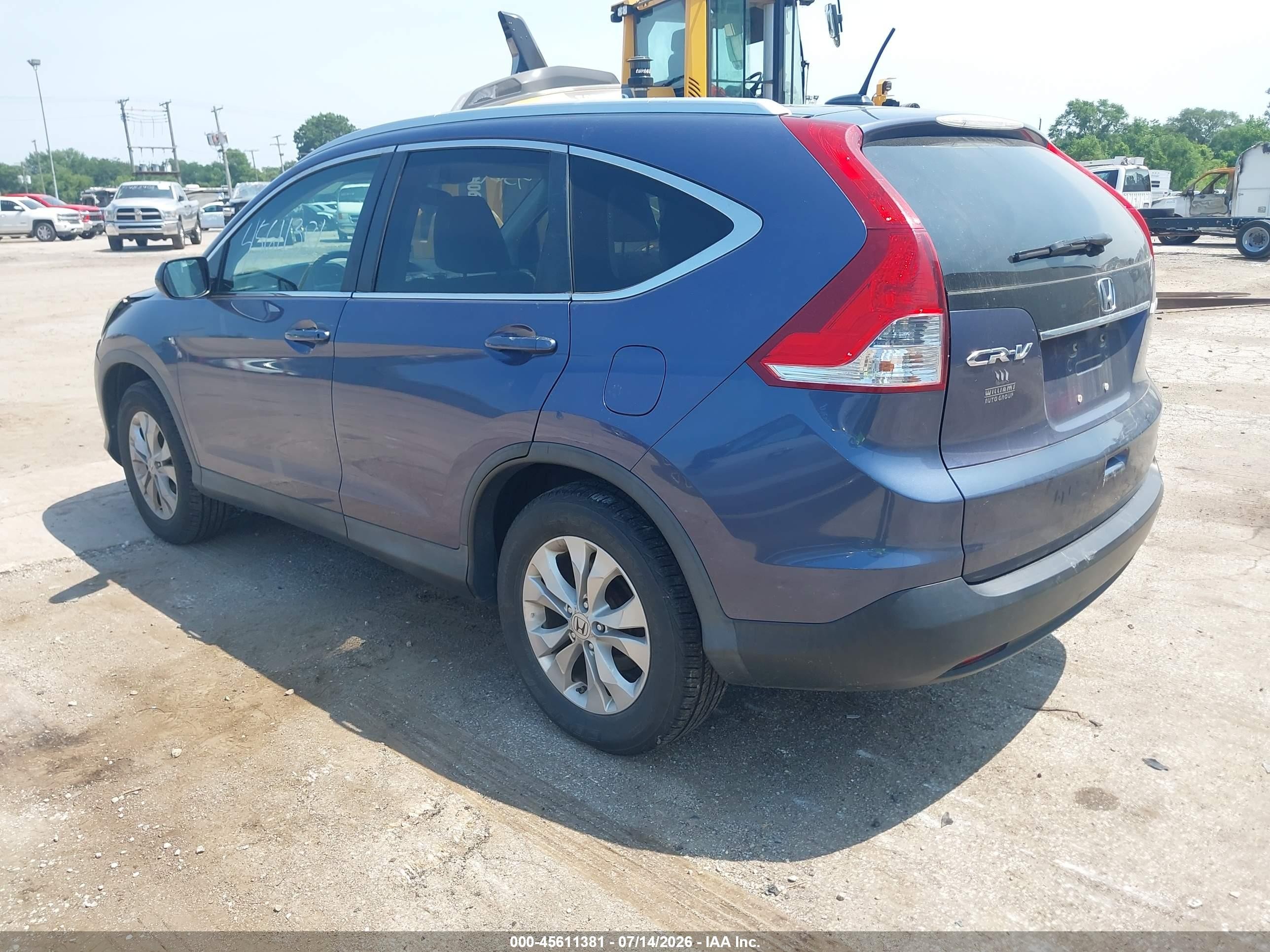 2013 Honda Cr-v Ex-l Blue vin: 2HKRM4H72DH676513