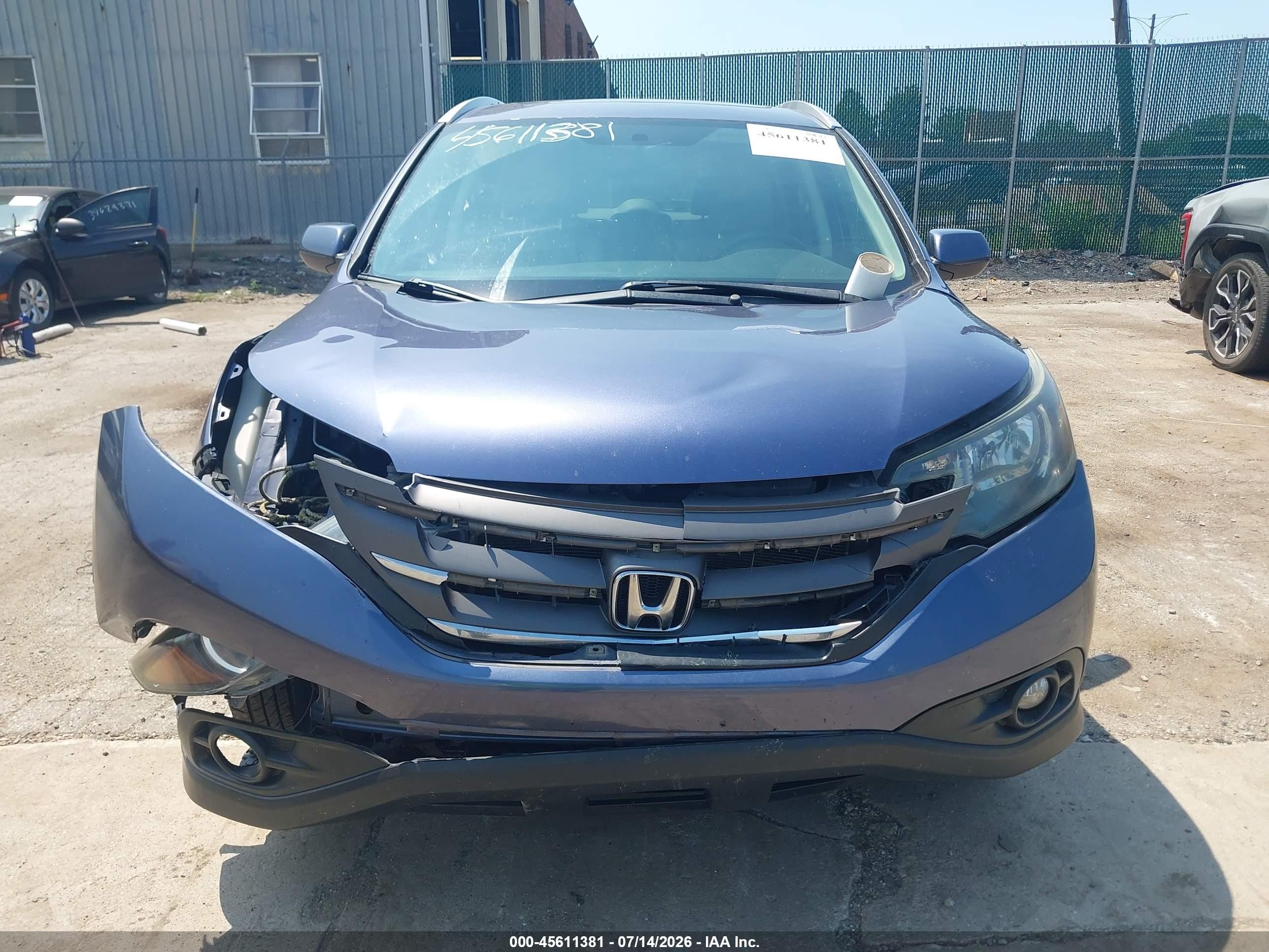 2013 Honda Cr-v Ex-l Blue vin: 2HKRM4H72DH676513