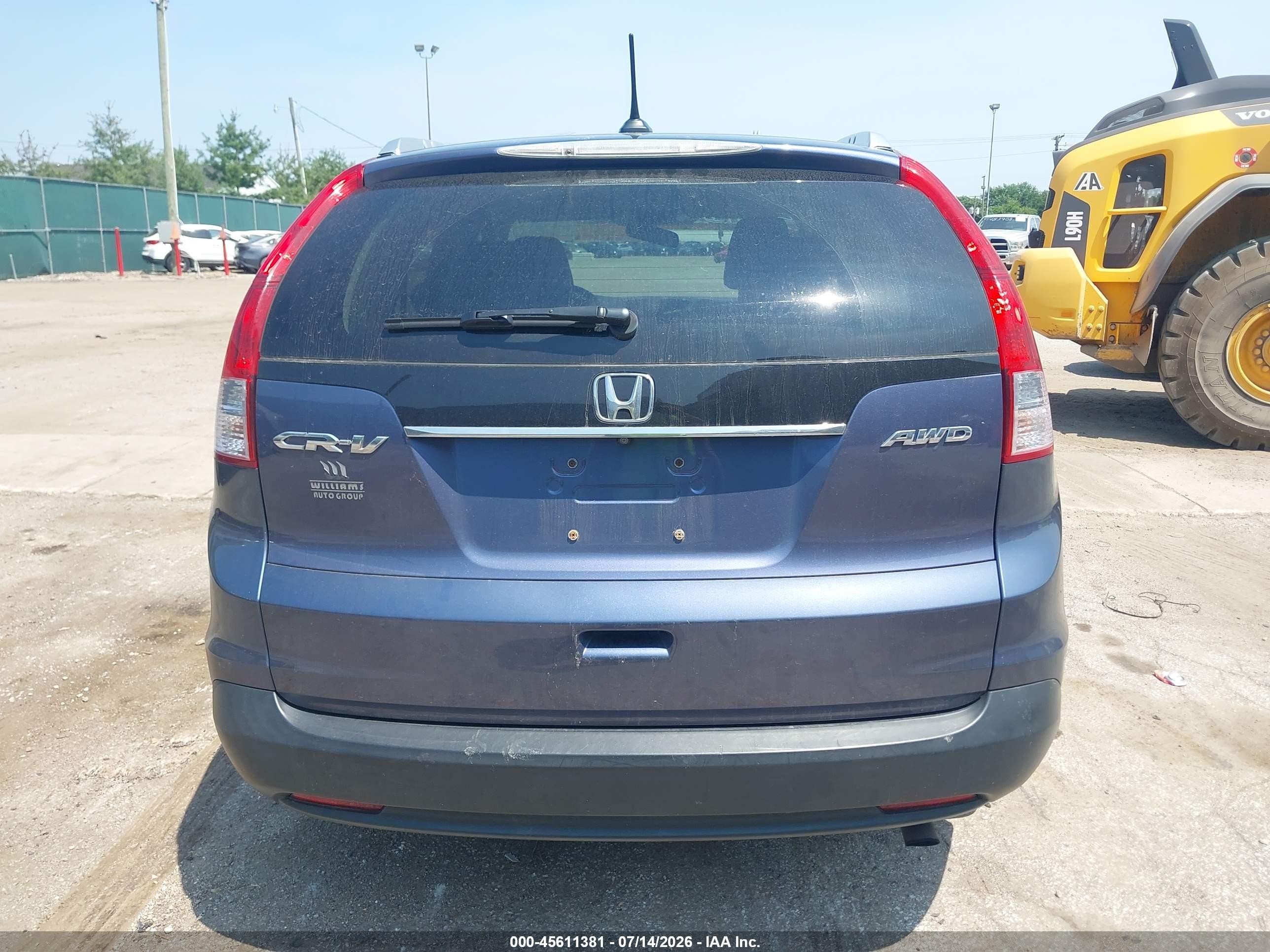 2013 Honda Cr-v Ex-l Blue vin: 2HKRM4H72DH676513