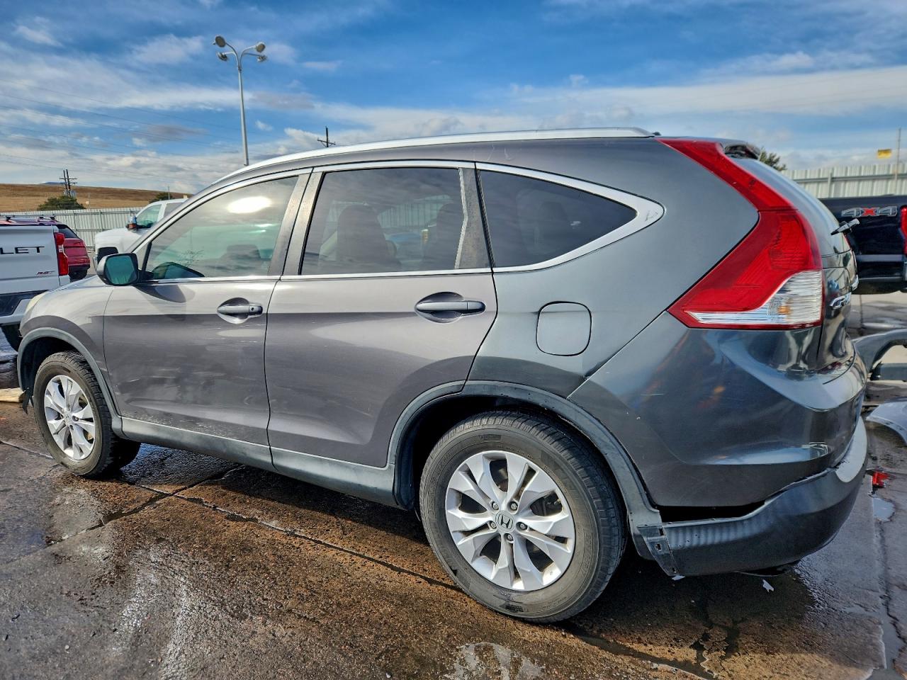 2013 Honda Cr-v Exl Gray vin: 2HKRM4H72DH677189
