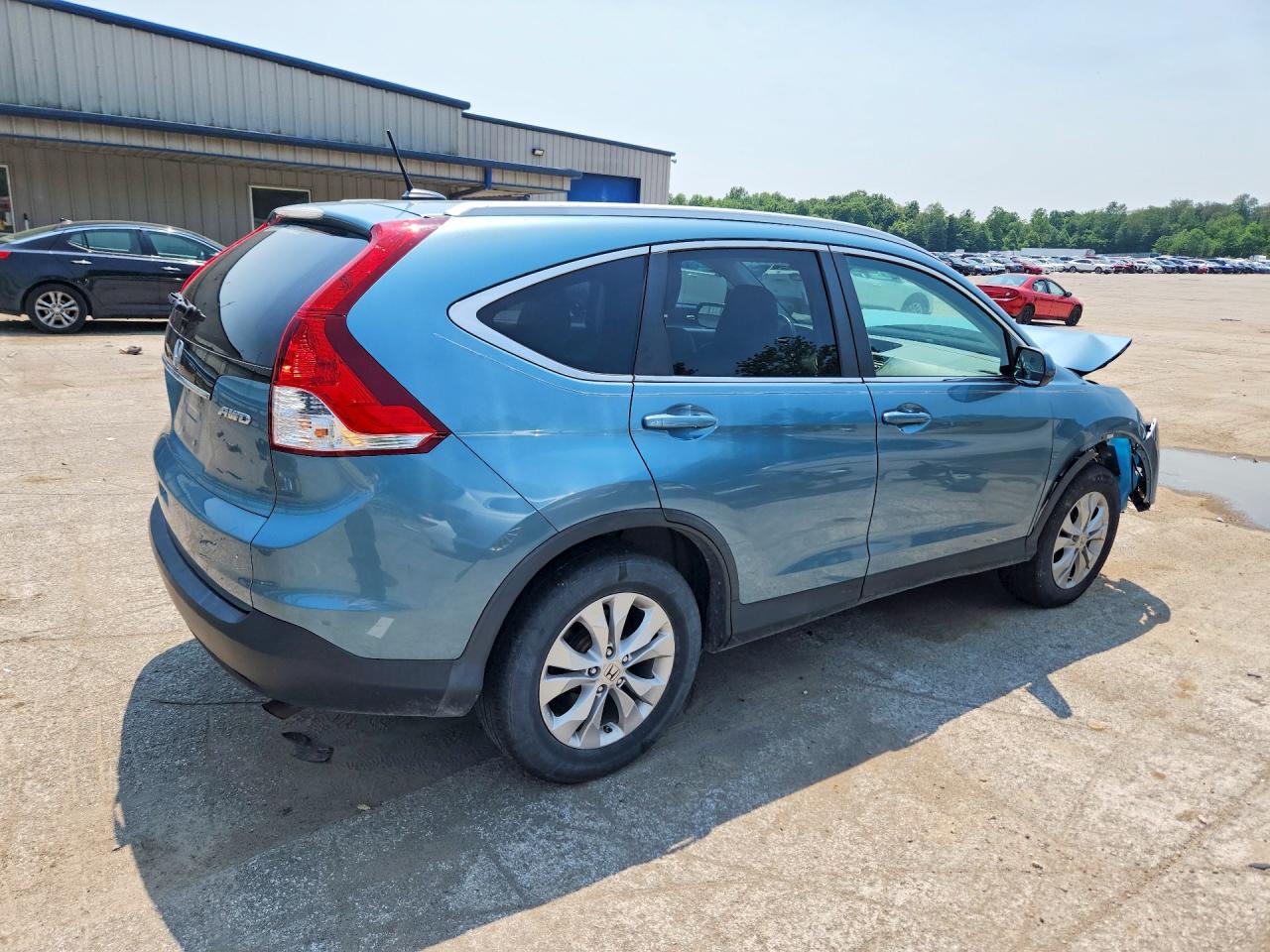 2013 Honda Cr-v Exl Blue vin: 2HKRM4H72DH689259