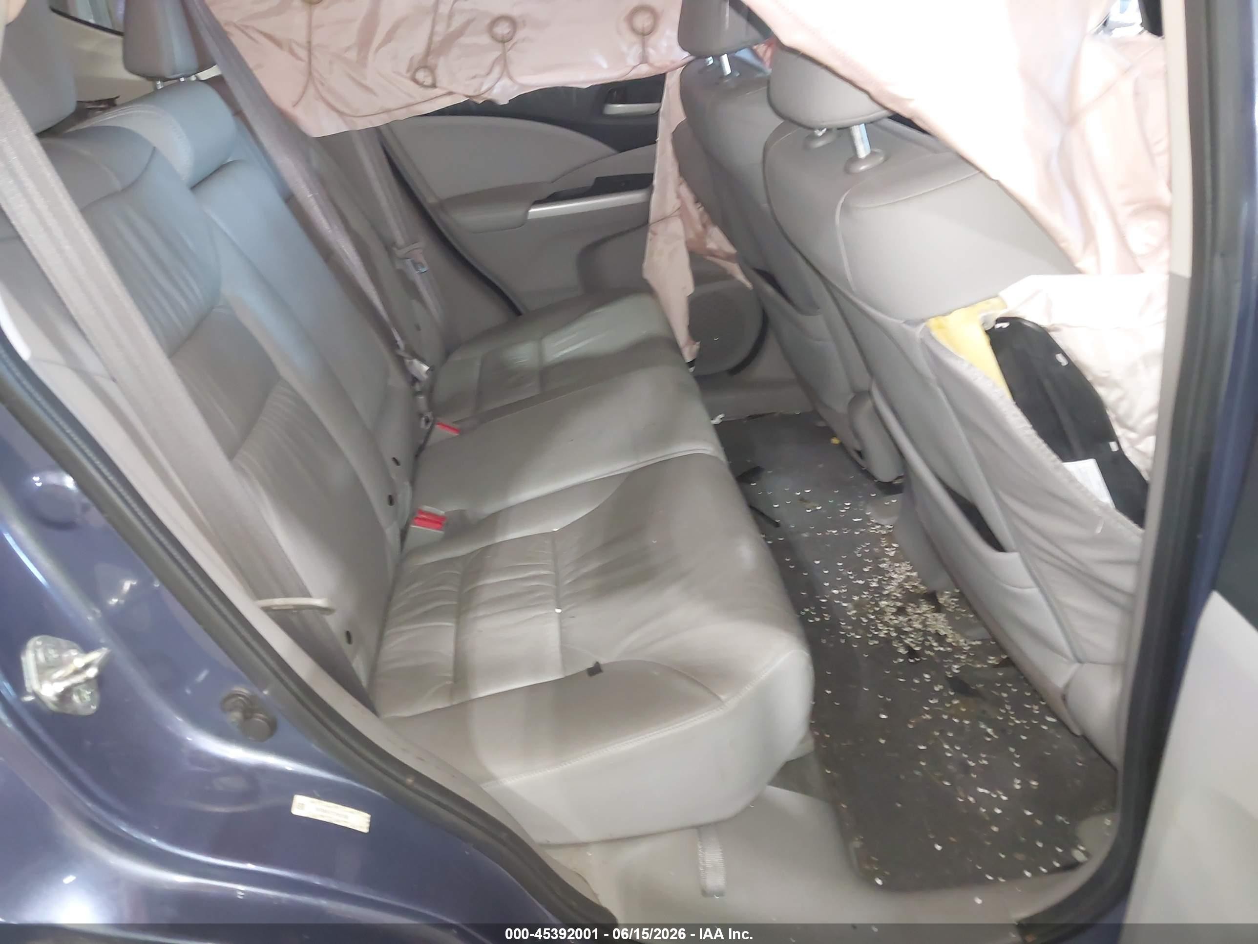 2013 Honda Cr-v Ex-l Blue vin: 2HKRM4H72DH691996
