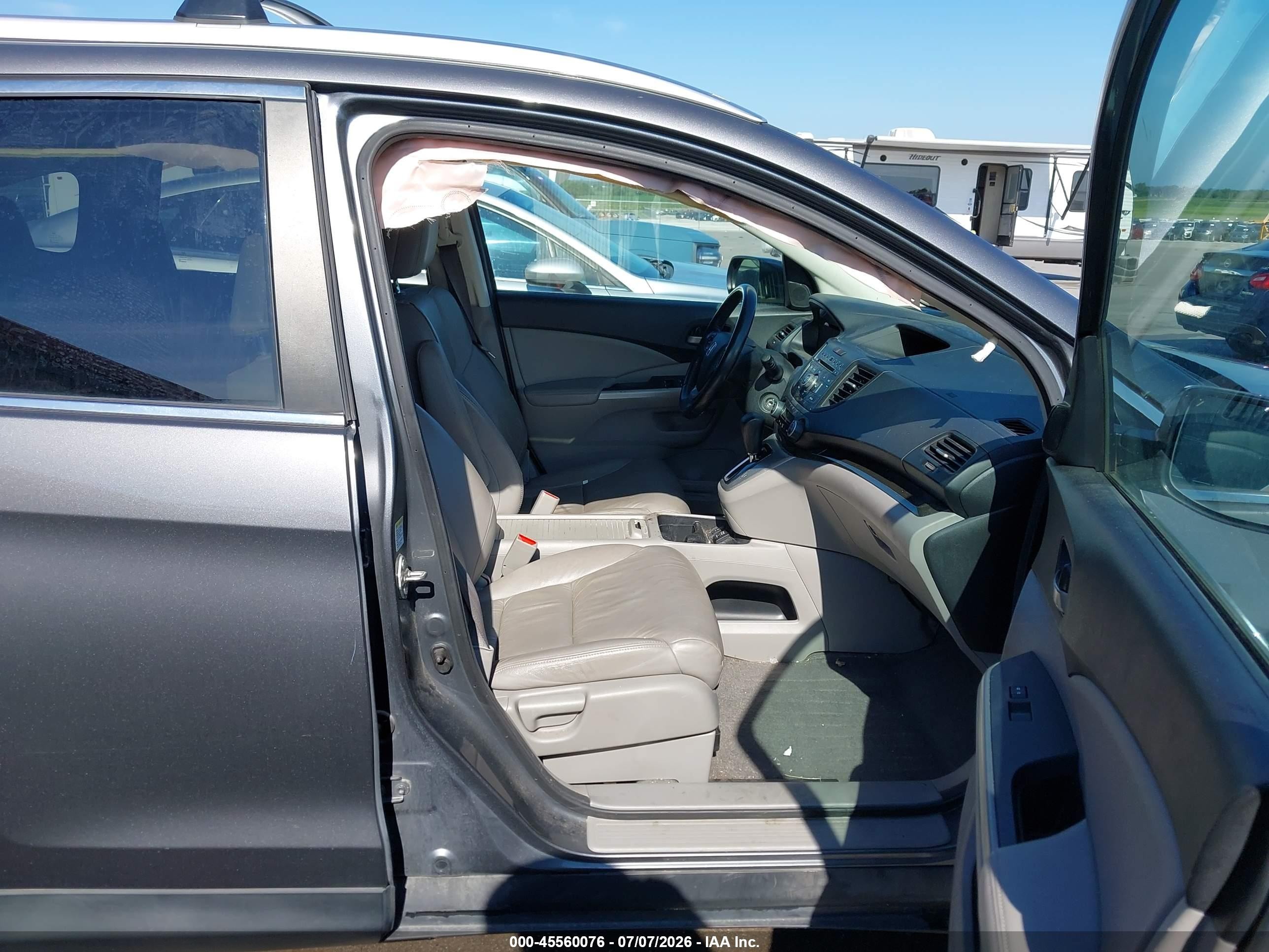 2013 Honda Cr-v Ex-l Серый vin: 2HKRM4H72DH694493
