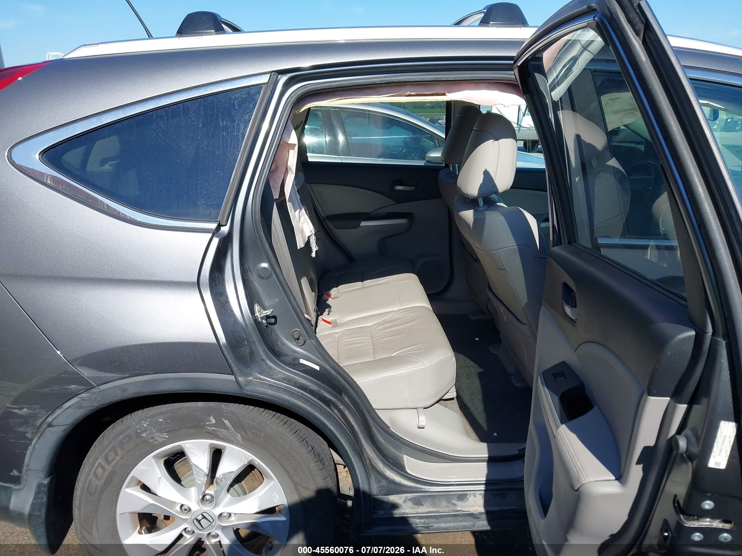 2013 Honda Cr-v Ex-l Серый vin: 2HKRM4H72DH694493