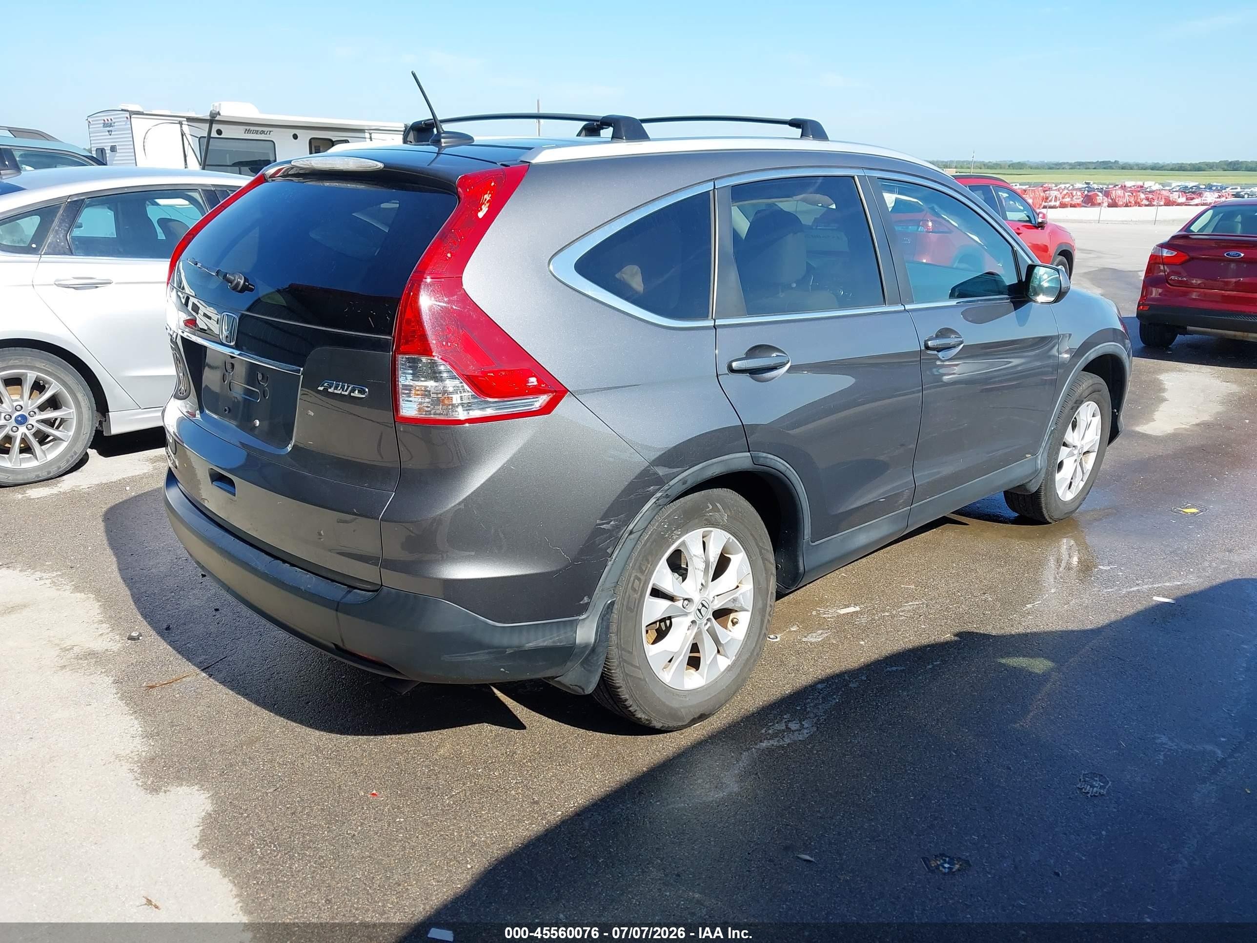 2013 Honda Cr-v Ex-l Серый vin: 2HKRM4H72DH694493