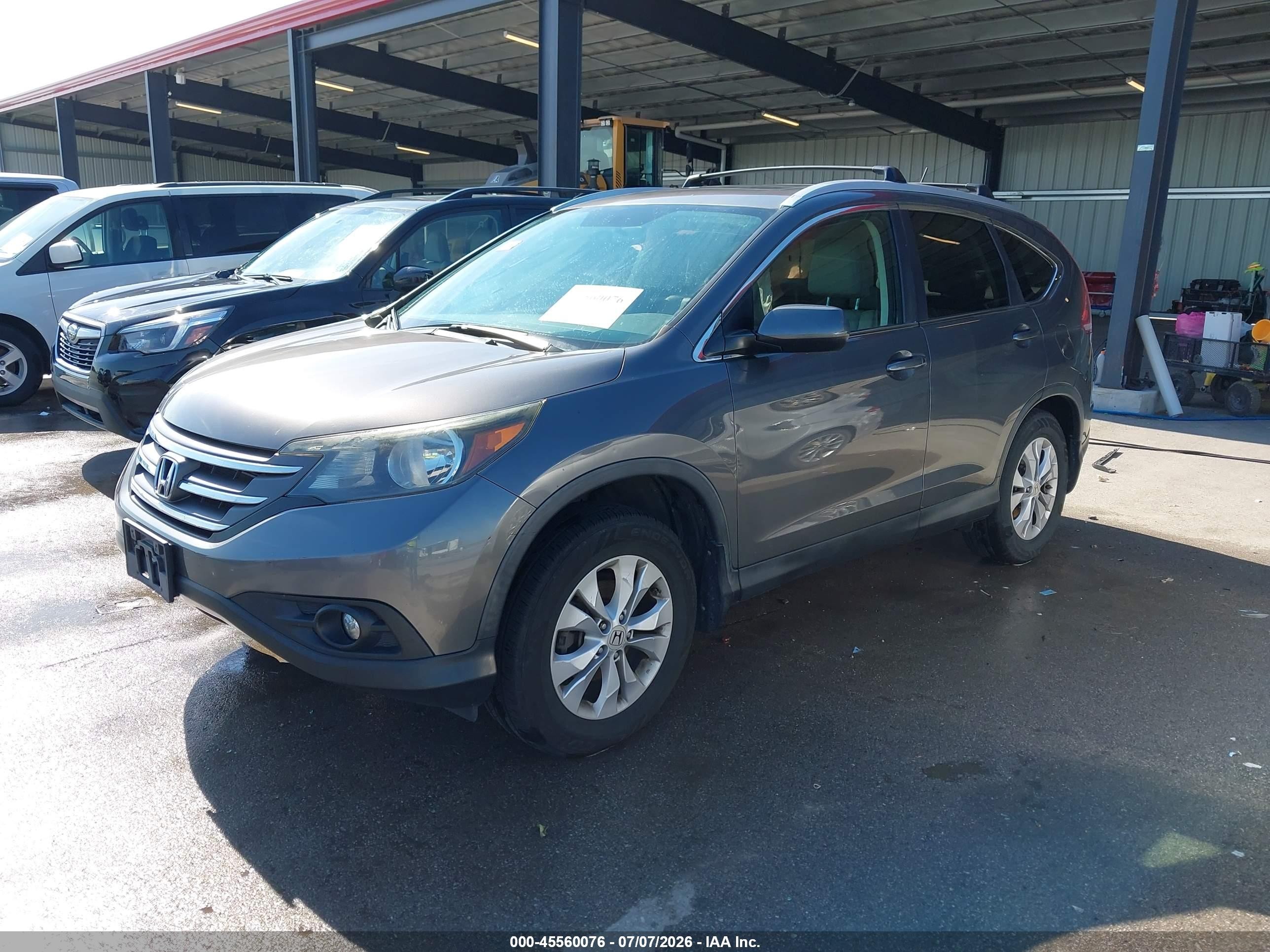 2013 Honda Cr-v Ex-l Серый vin: 2HKRM4H72DH694493