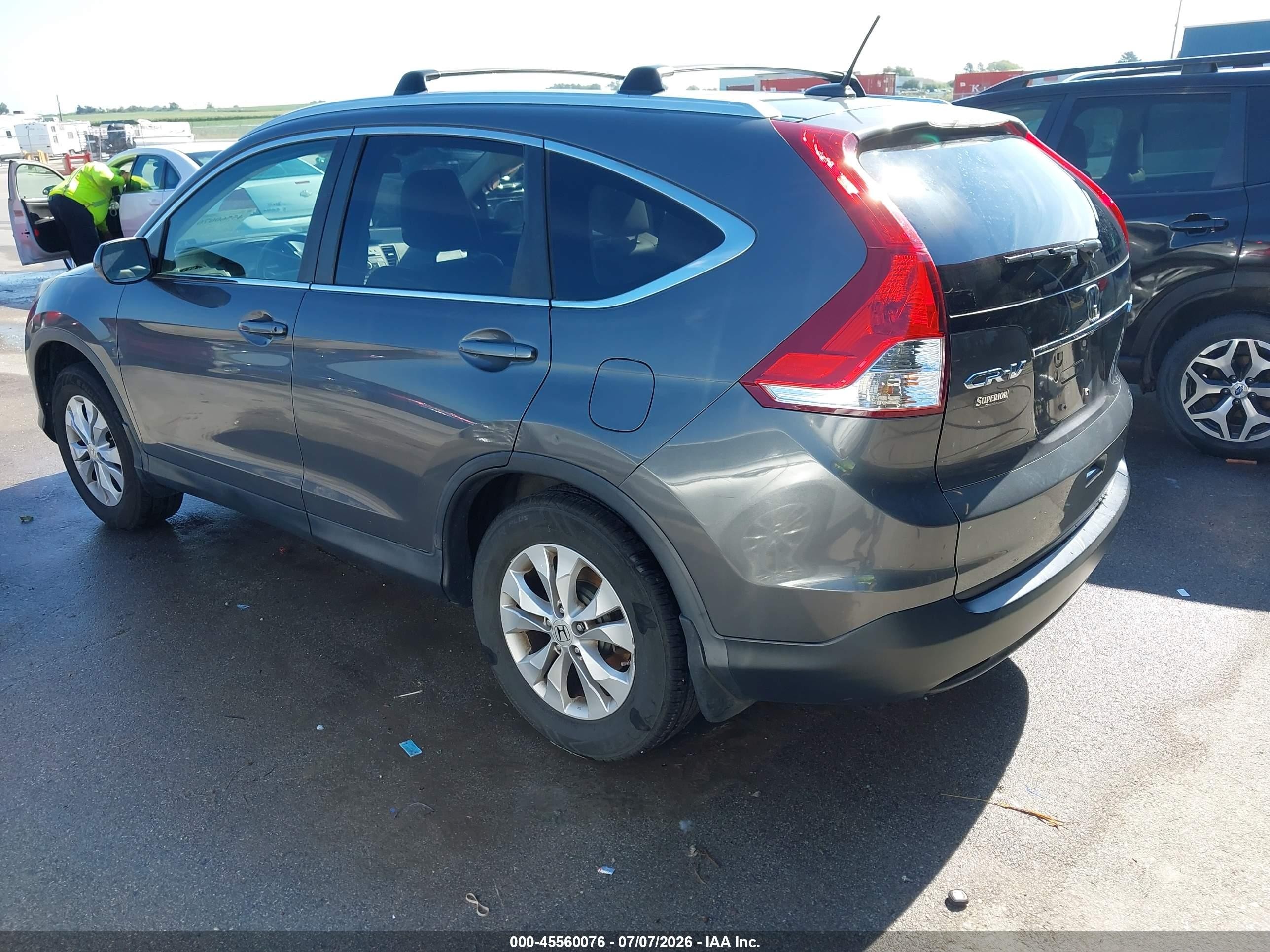 2013 Honda Cr-v Ex-l Серый vin: 2HKRM4H72DH694493