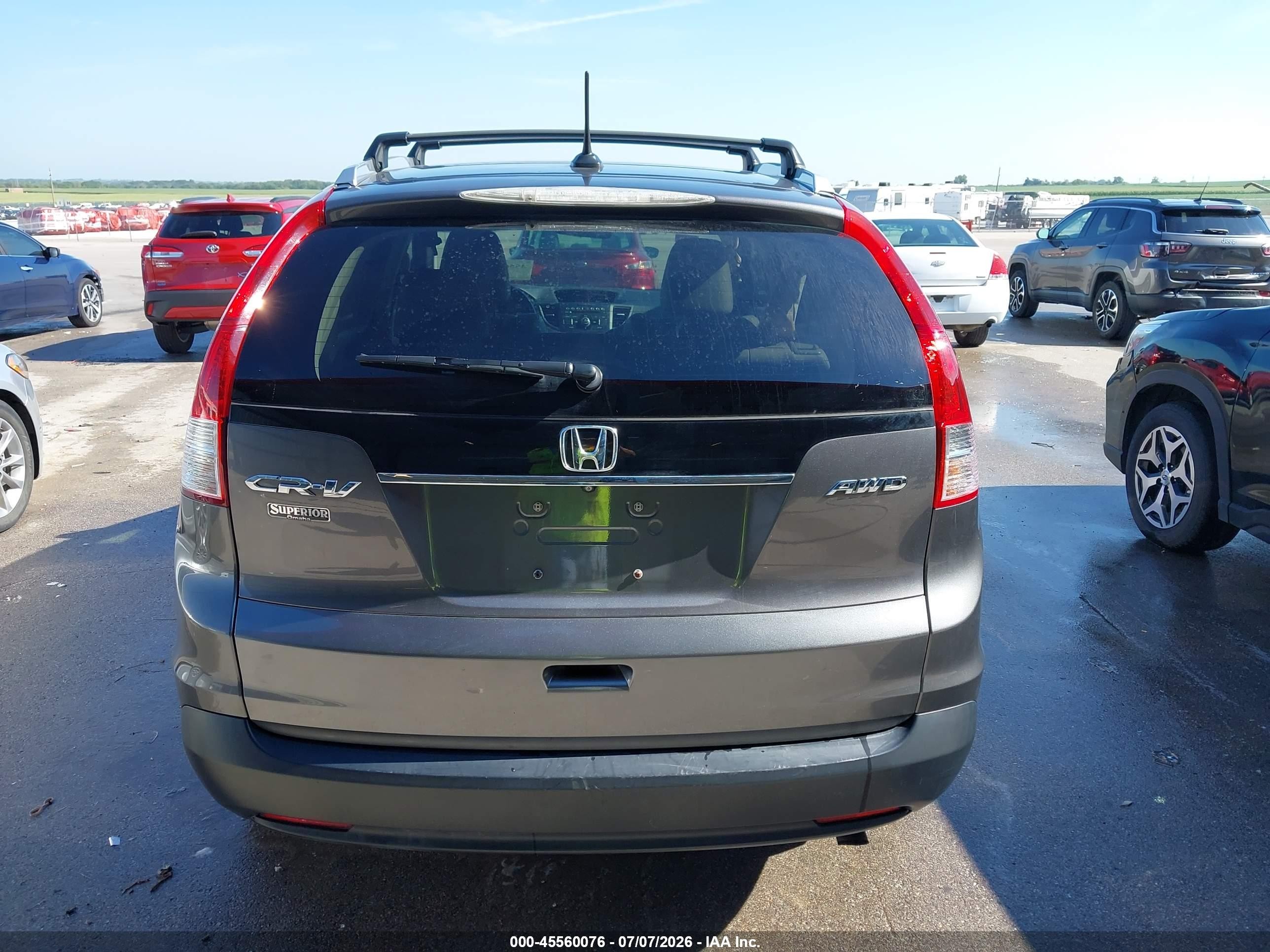 2013 Honda Cr-v Ex-l Серый vin: 2HKRM4H72DH694493