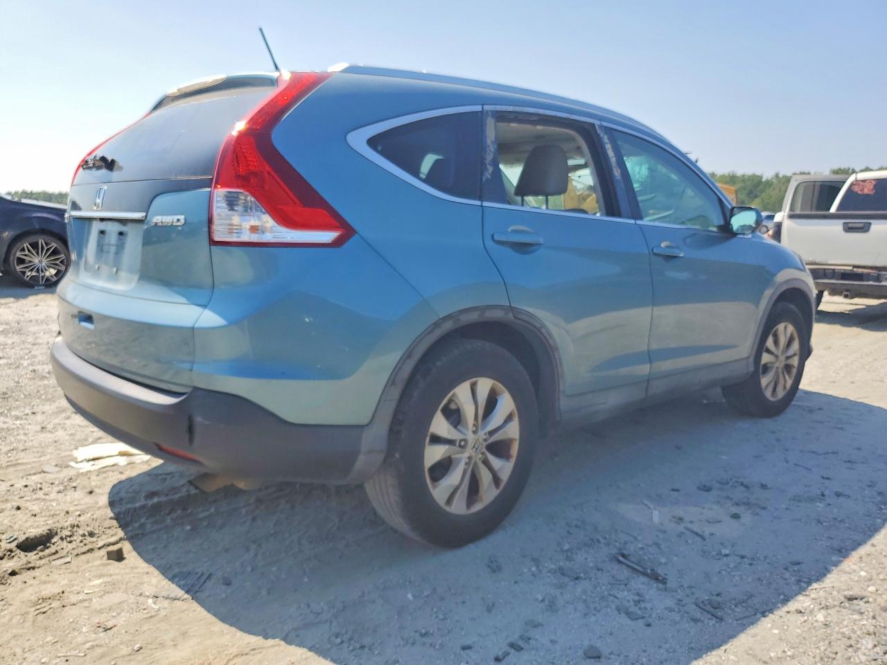 2014 Honda Cr-v Exl Blue vin: 2HKRM4H72EH603773