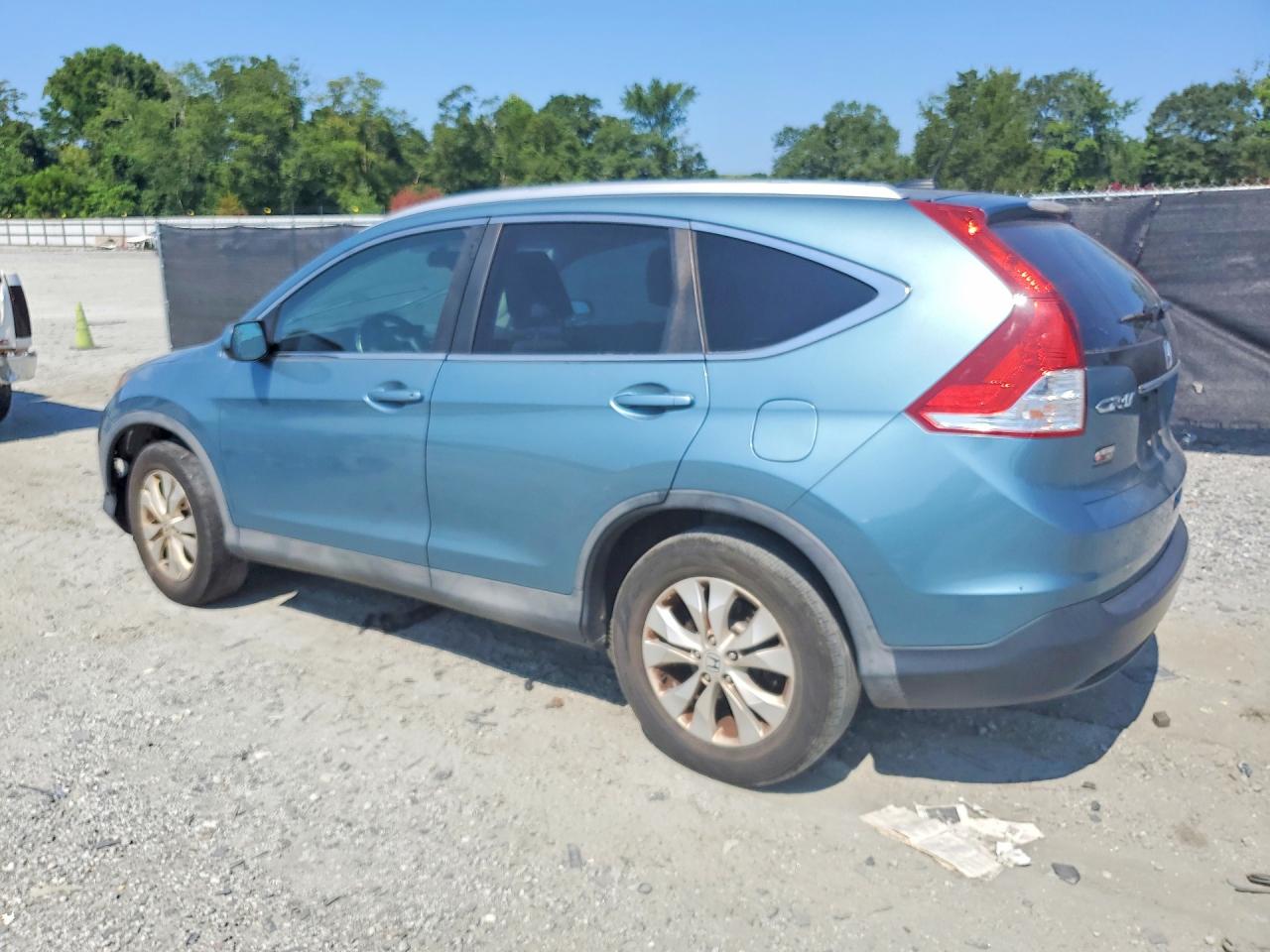 2014 Honda Cr-v Exl Blue vin: 2HKRM4H72EH603773