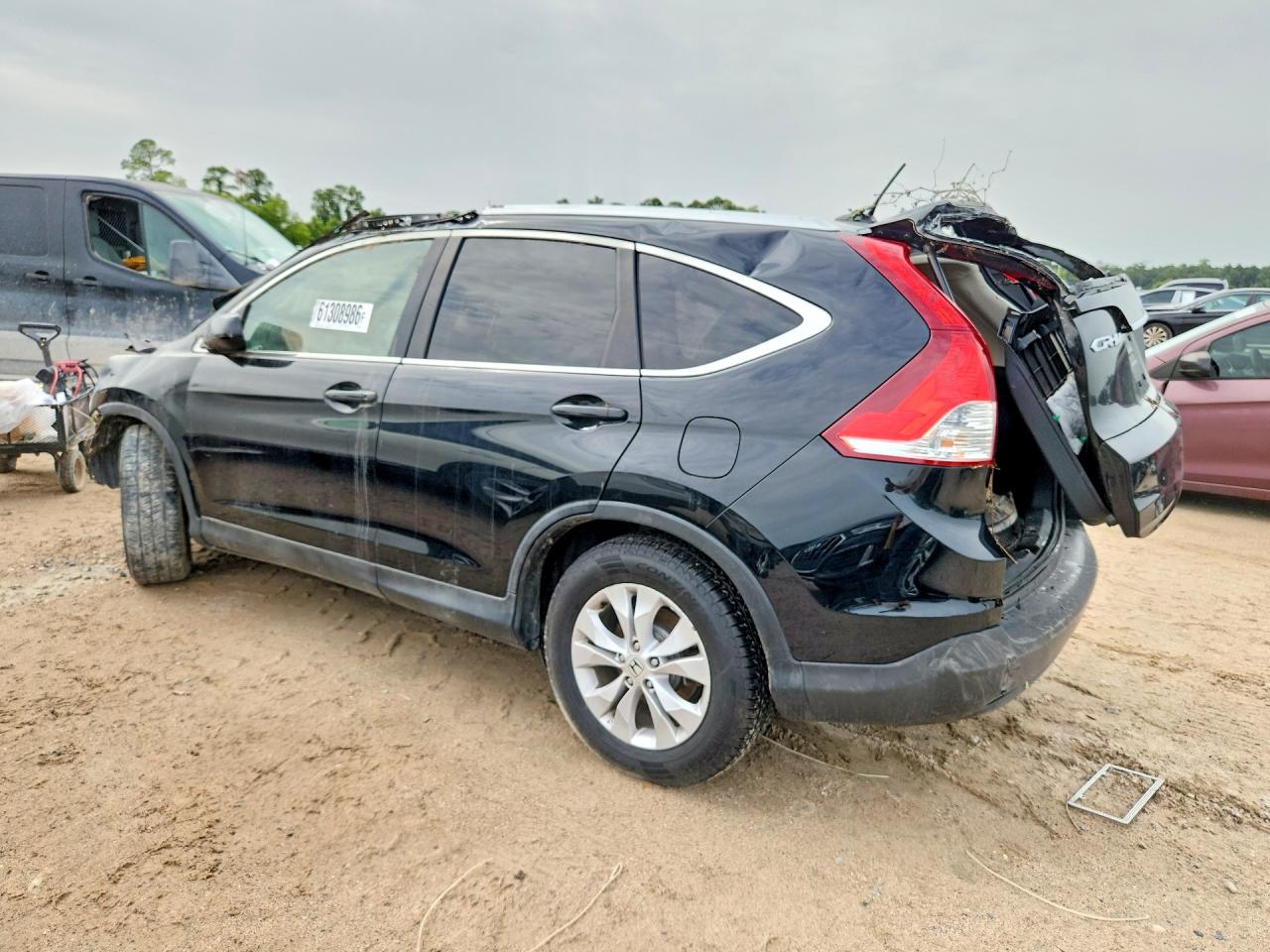 2014 Honda Cr-v Exl Black vin: 2HKRM4H72EH606379