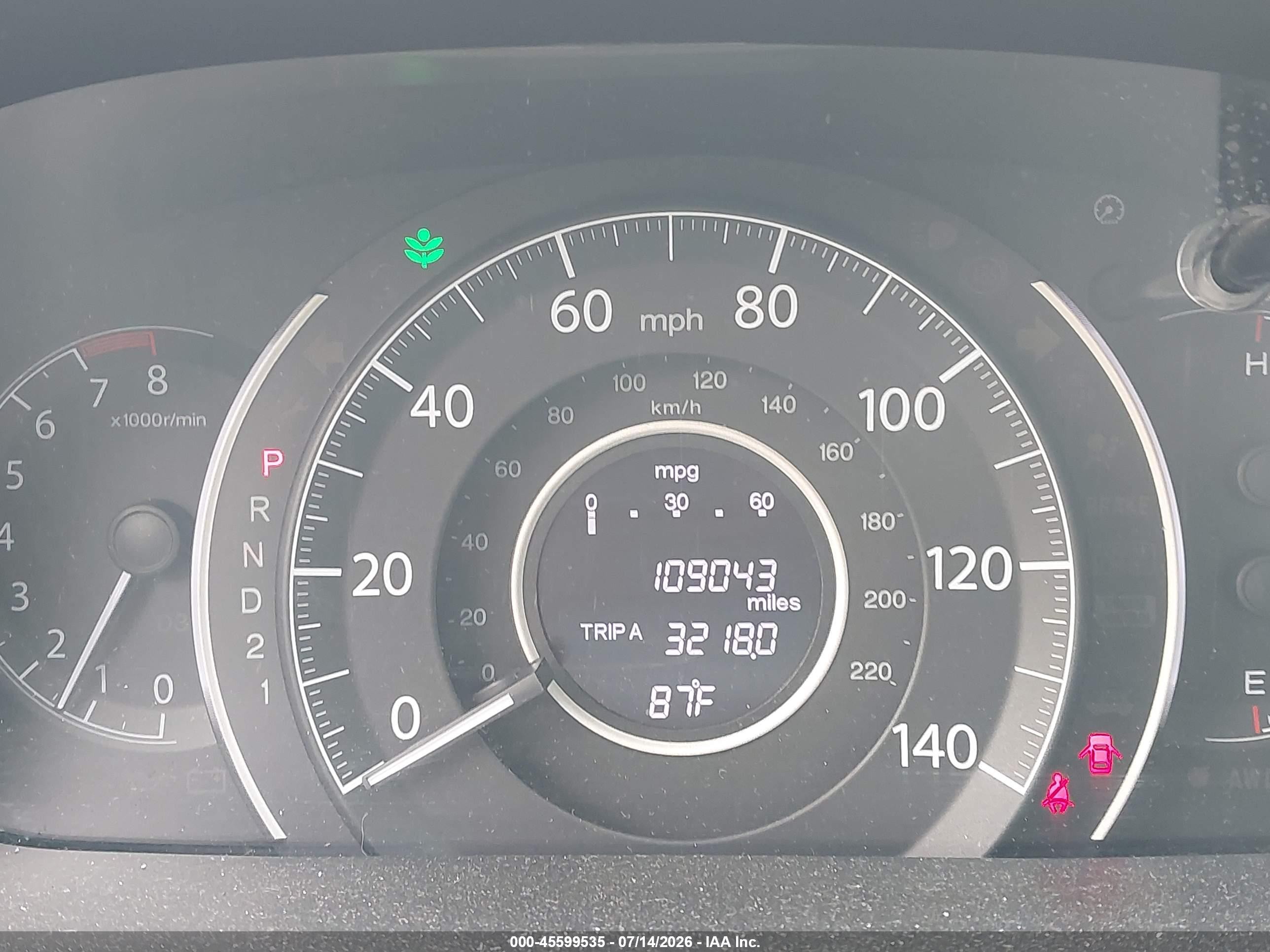 2014 Honda Cr-v Ex-l Brown vin: 2HKRM4H72EH673371