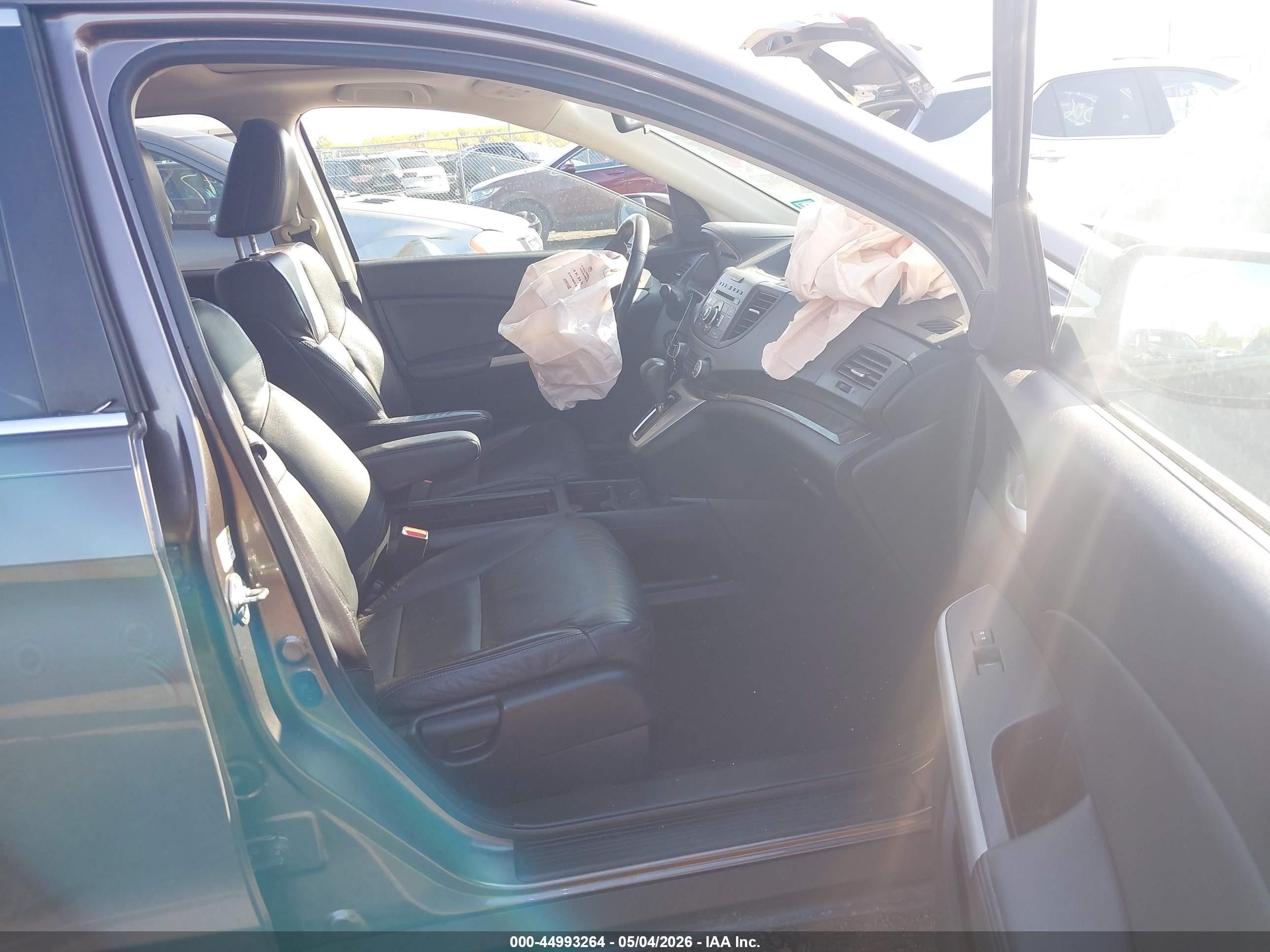 2014 Honda Cr-v Ex-l Gray vin: 2HKRM4H72EH677565