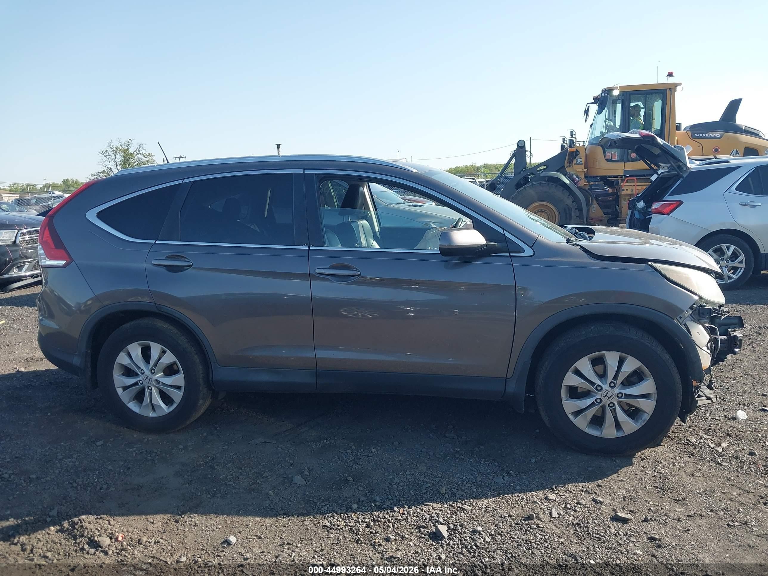 2014 Honda Cr-v Ex-l Gray vin: 2HKRM4H72EH677565