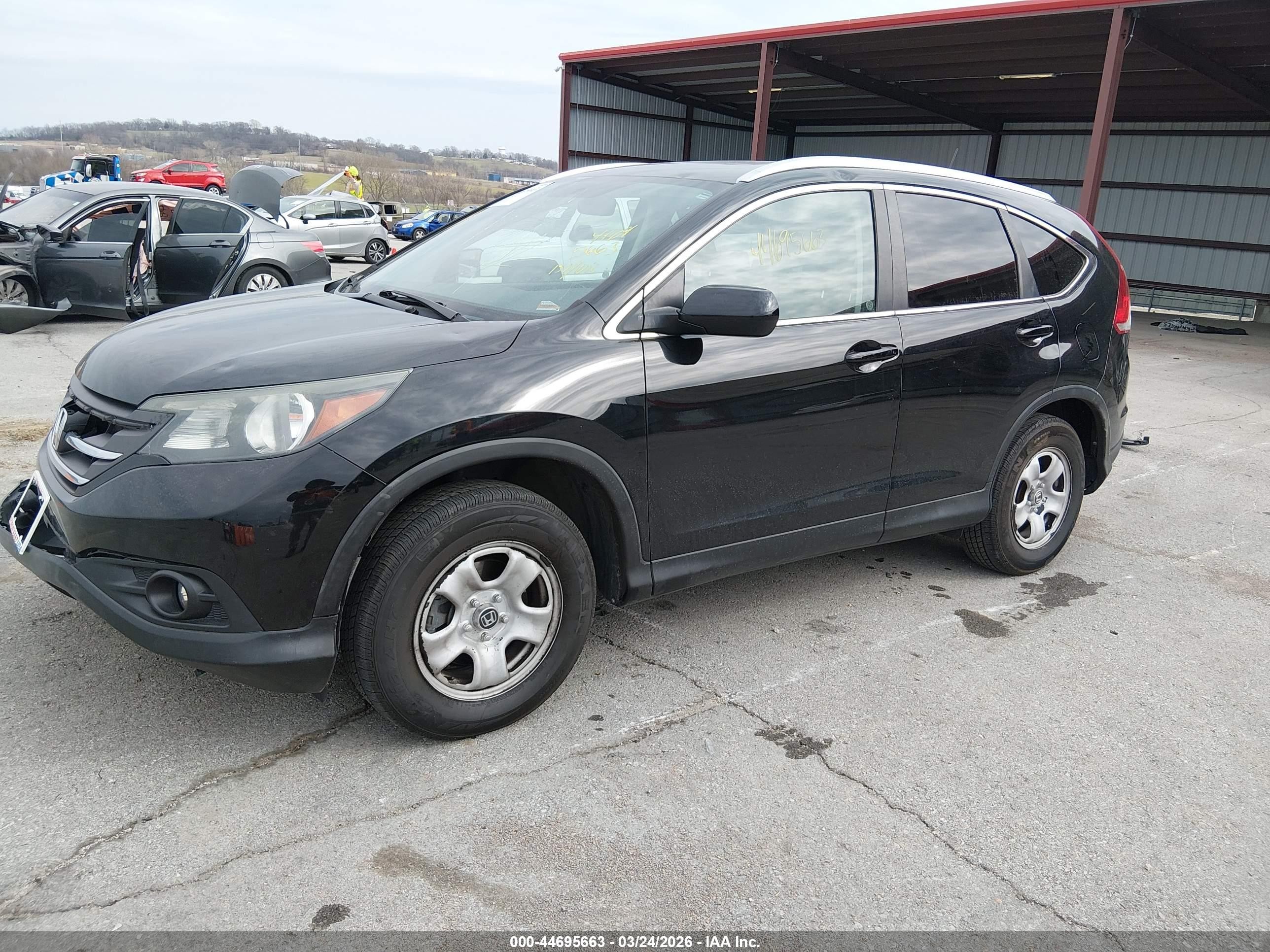 2014 Honda Cr-v Ex-l Black vin: 2HKRM4H72EH709785